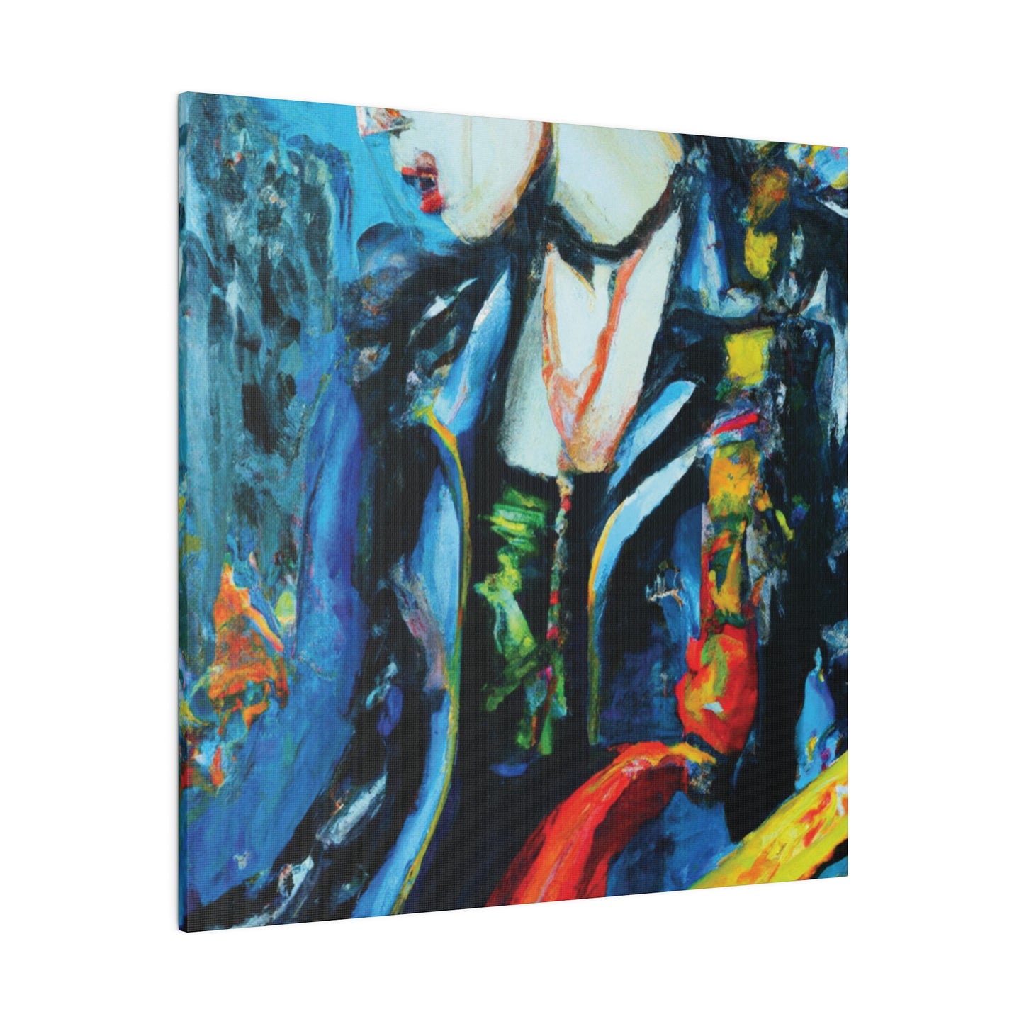 8900A - Rockstar Oil Painting Style Print | Poster | Home Decor | Wall Art | Music Art | Canvas