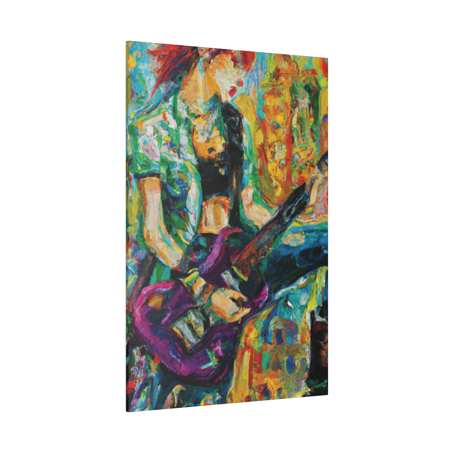 7362Z - Rockstar Oil Painting Style Print | Poster | Home Decor | Wall Art | Music Art | Canvas