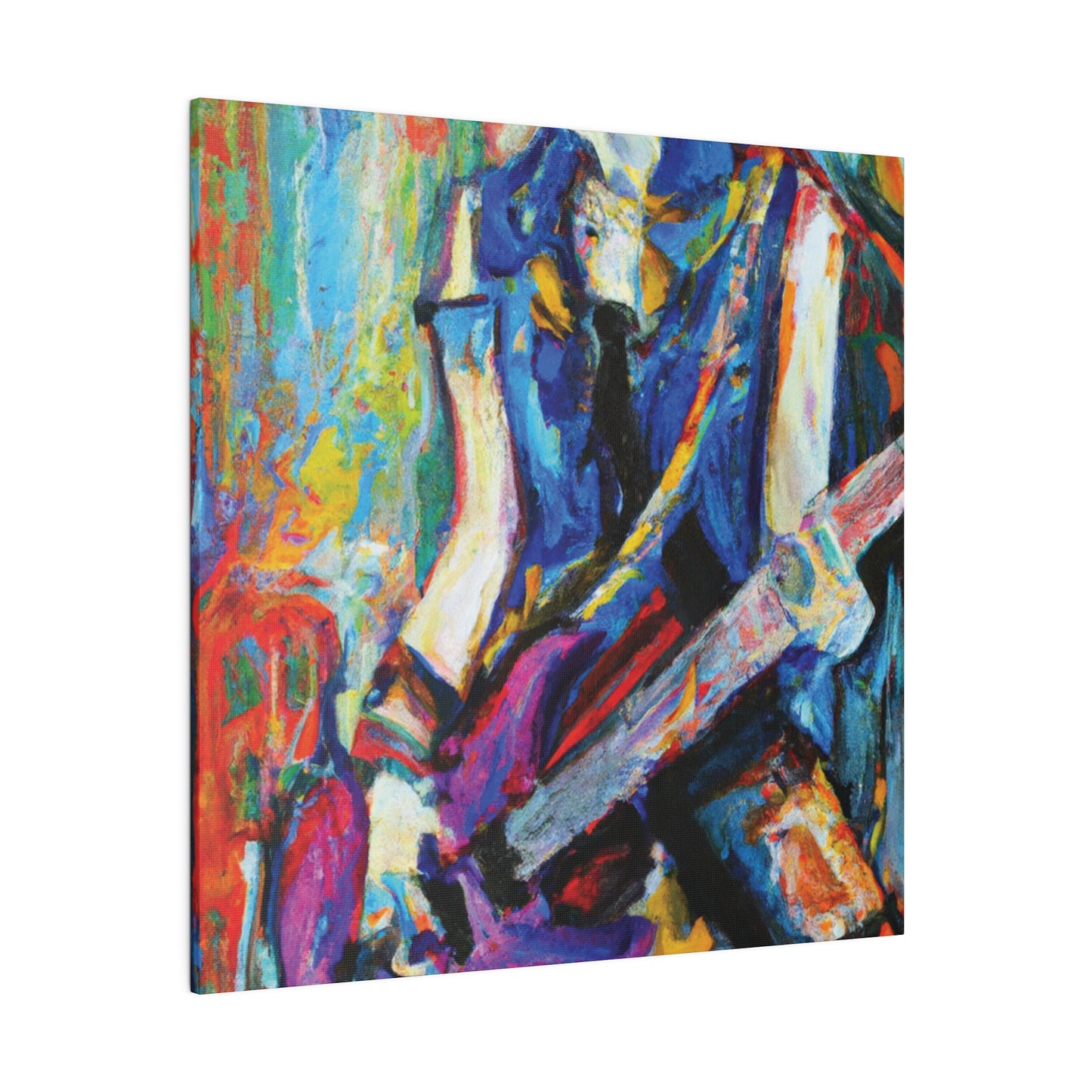 3886Z - Rockstar Oil Painting Style Print | Poster | Home Decor | Wall Art | Music Art | Canvas