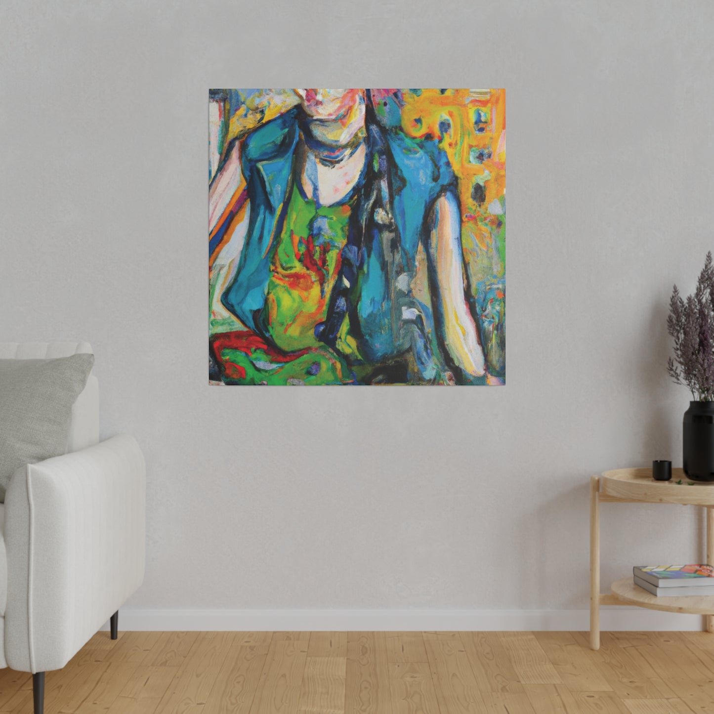 5368N - Rockstar Oil Painting Style Print | Poster | Home Decor | Wall Art | Music Art | Canvas