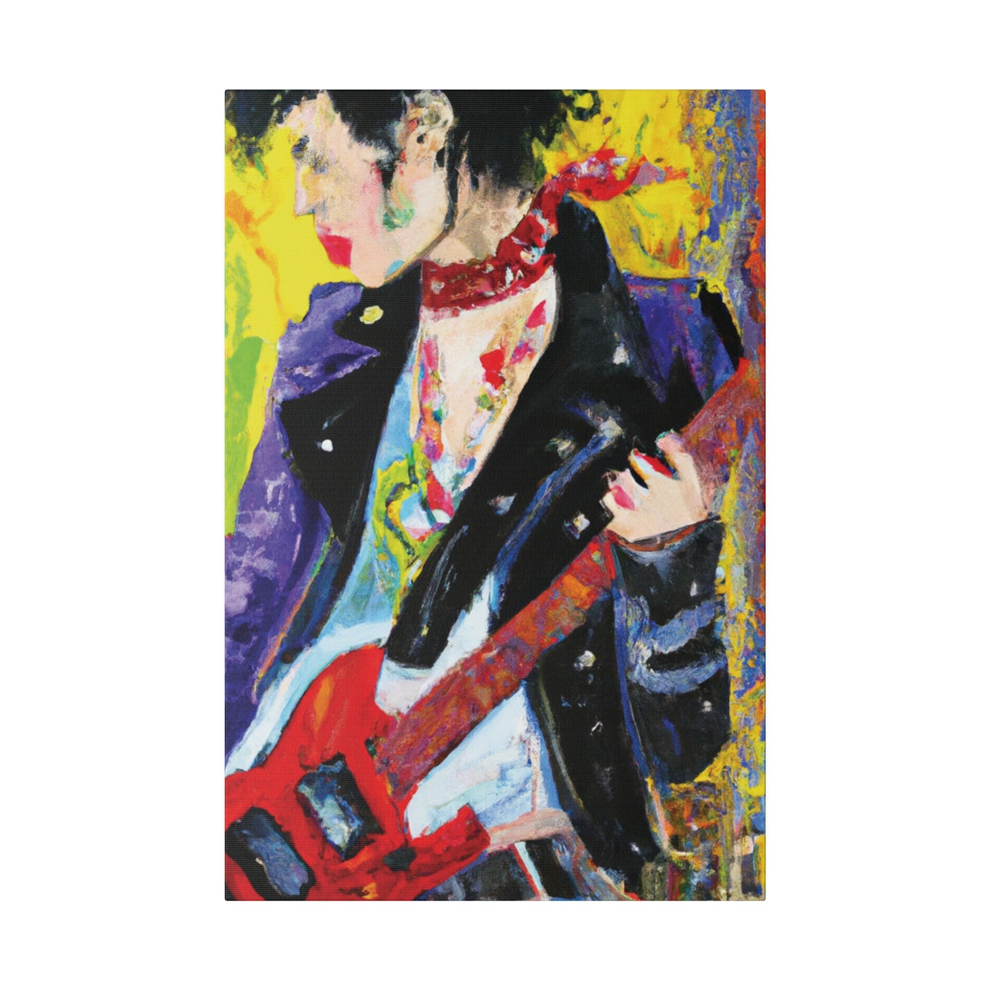 4600X - Rockstar Oil Painting Style Print | Poster | Home Decor | Wall Art | Music Art | Canvas