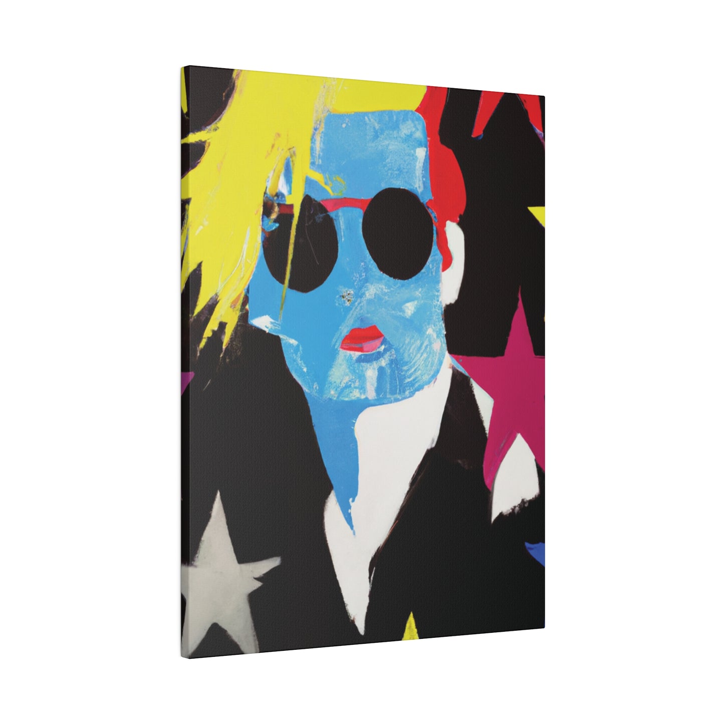 9993U - Rockstar Painting Print | Face | Abstract | Poster | Home Decor | Wall Art | Music Art | Canvas