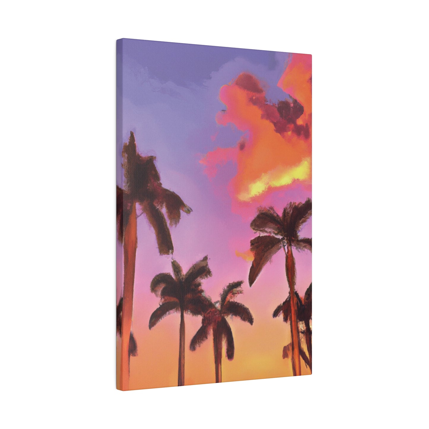 7518V - Miami Beach Sunset Painting Print | Miami | Beach | Sunset | Poster | Home Decor | Wall Art | Canvas