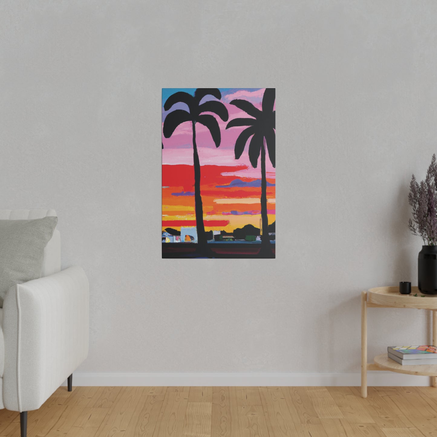 8284X - Miami Beach Sunset Painting Print | Miami | Beach | Sunset | Poster | Home Decor | Wall Art | Canvas