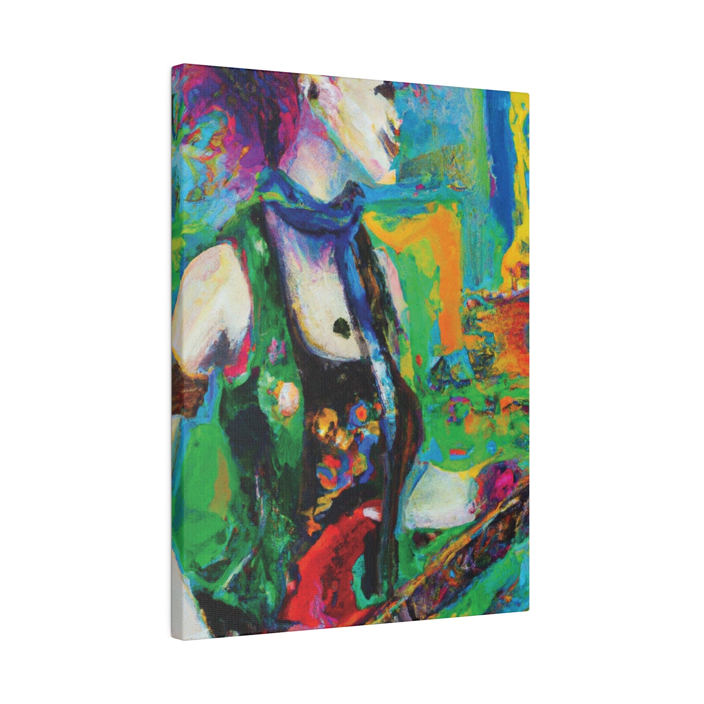 3467C - Rockstar Oil Painting Style Print | Poster | Home Decor | Wall Art | Music Art | Canvas
