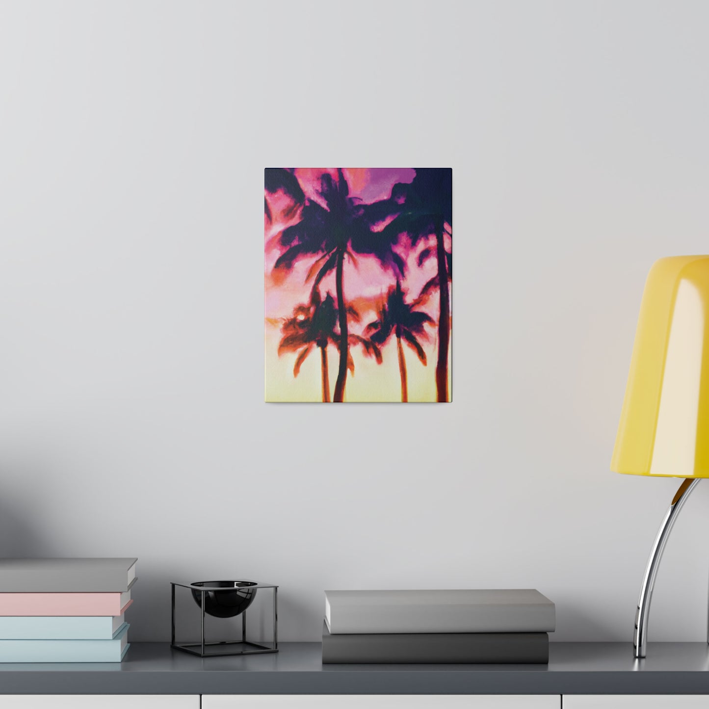 7266A - Miami Beach Sunset Painting Print | Miami | Beach | Sunset | Poster | Home Decor | Wall Art | Canvas