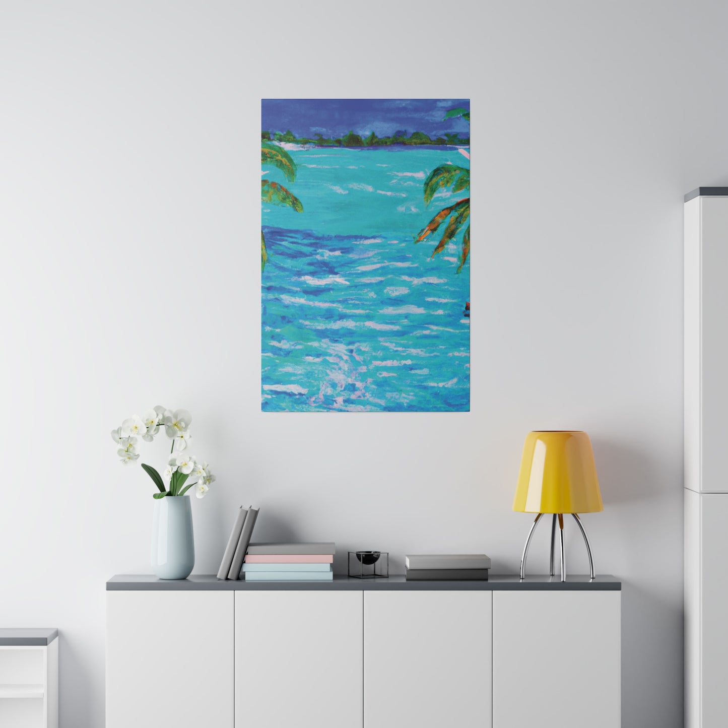 5802L - Bahamas Ocean Painting Print | Bahamas | Ocean | Beach | Poster | Home Decor | Wall Art | Canvas