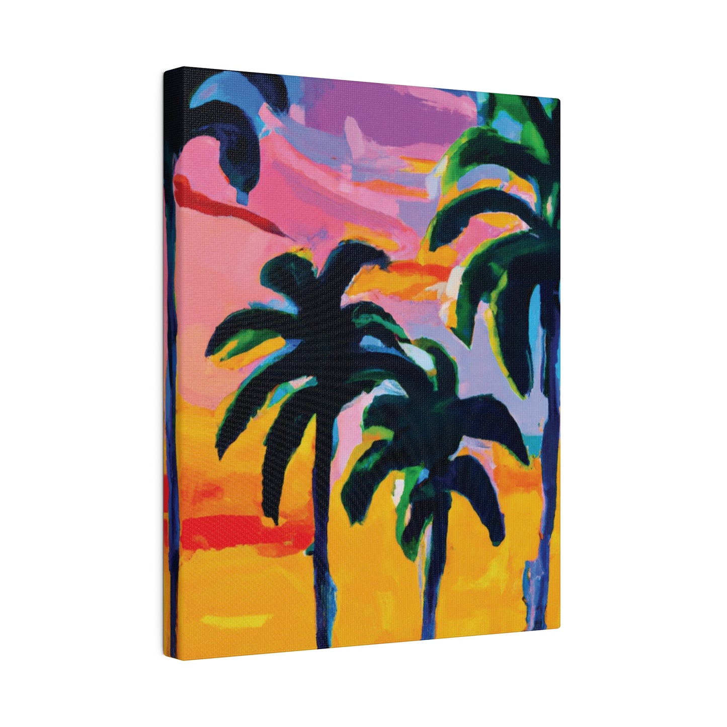 7409P - Miami Beach Sunset Painting Print | Miami | Beach | Sunset | Poster | Home Decor | Wall Art | Canvas