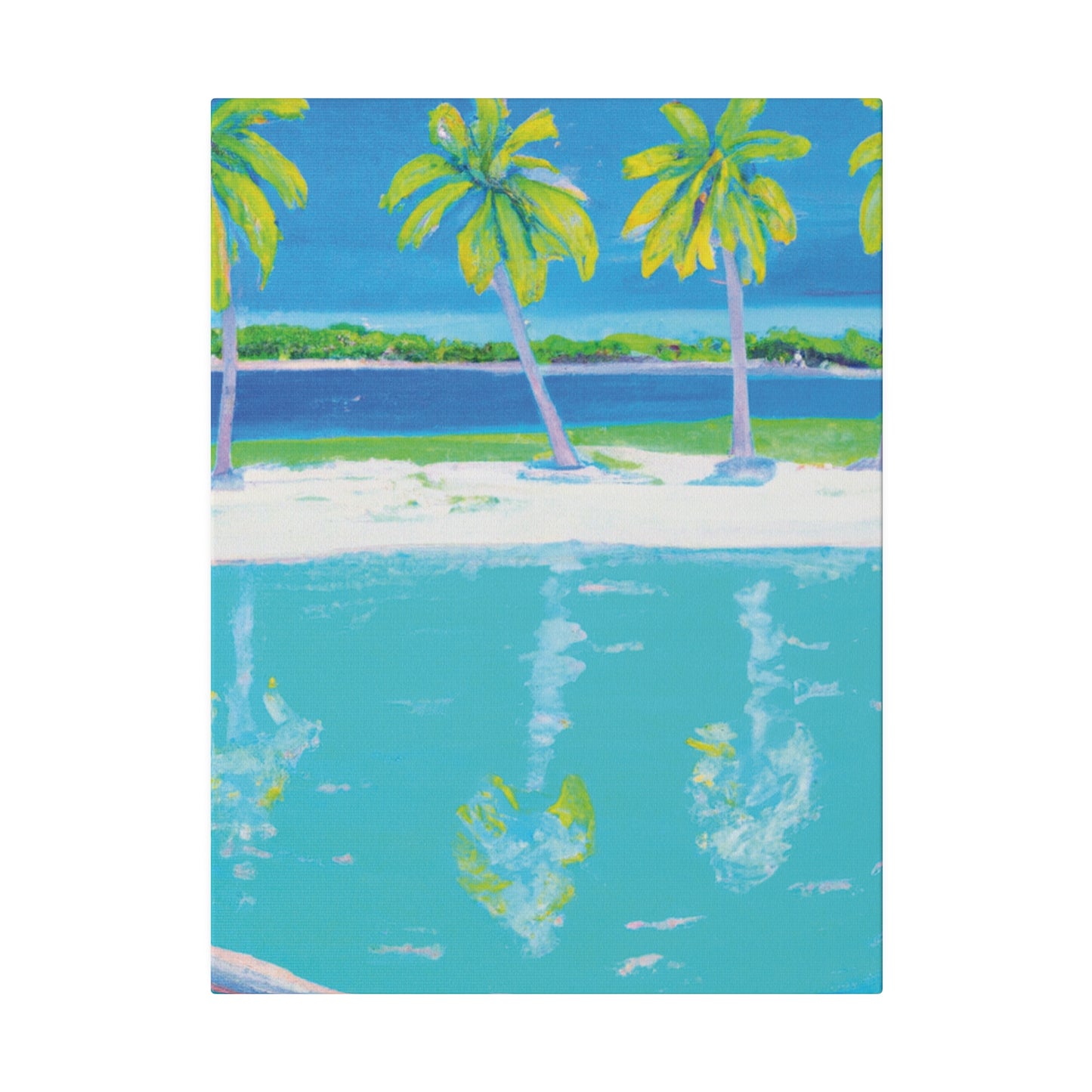 2196Z - Bahamas Ocean Painting Print | Bahamas | Ocean | Beach | Poster | Home Decor | Wall Art | Canvas