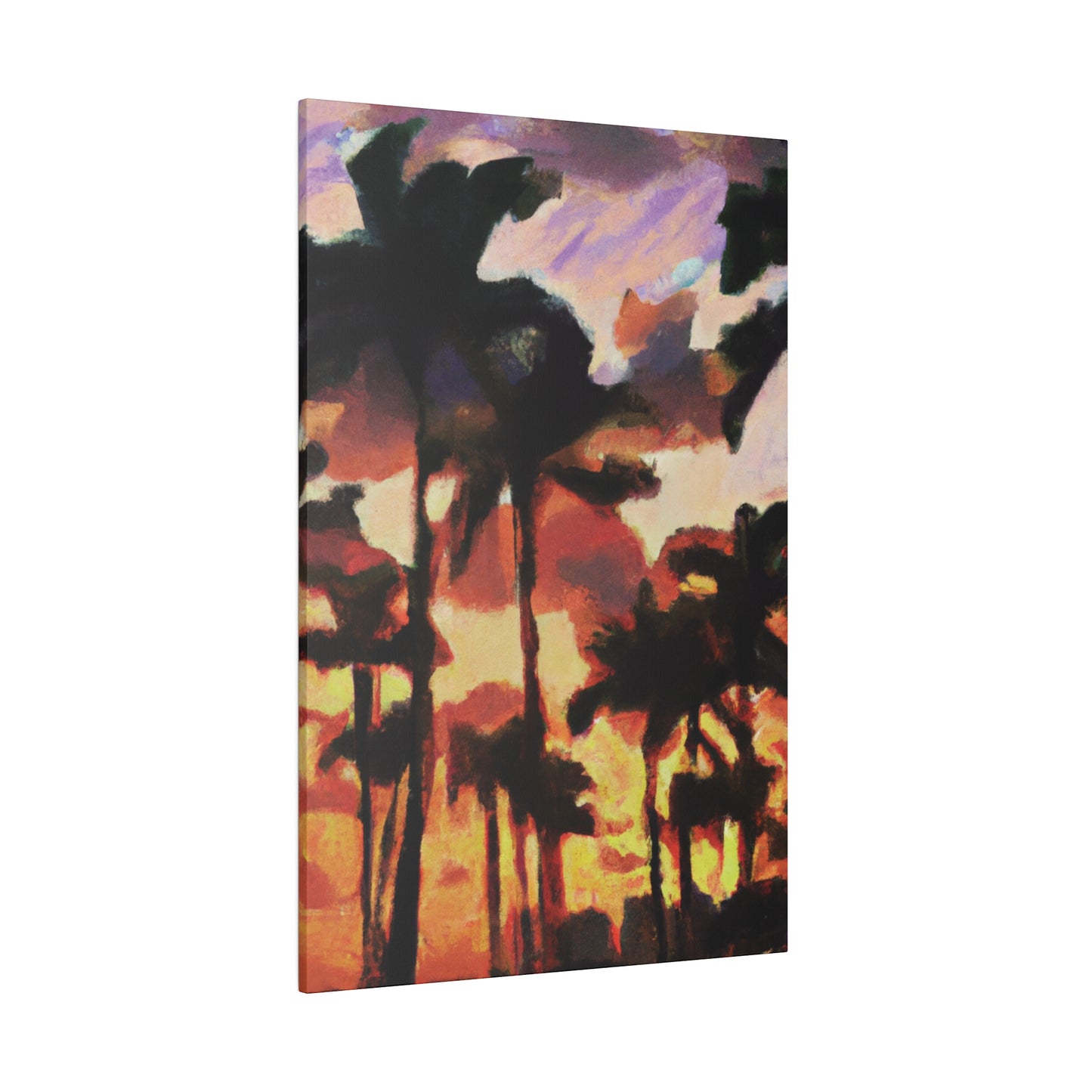 8396Z - Miami Beach Sunset Painting Print | Miami | Beach | Sunset | Poster | Home Decor | Wall Art | Canvas