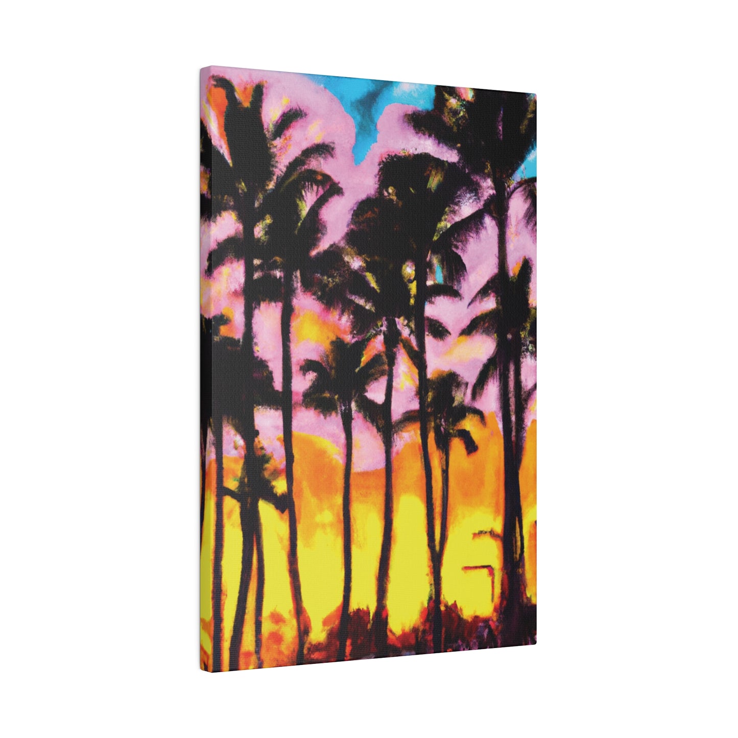 6202Q - Miami Beach Sunset Painting Print | Miami | Beach | Sunset | Poster | Home Decor | Wall Art | Canvas