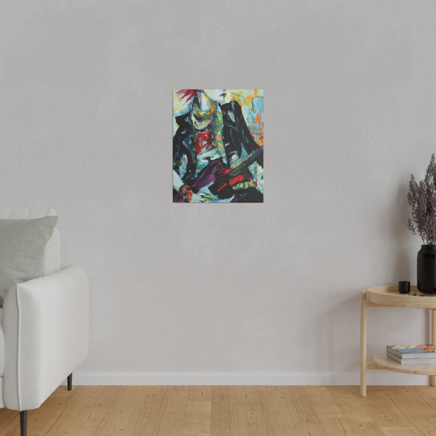 8915H - Rockstar Oil Painting Style Print | Poster | Home Decor | Wall Art | Music Art | Canvas