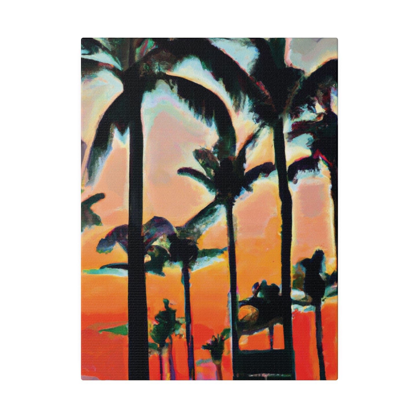 4891A - Miami Beach Sunset Painting Print | Miami | Beach | Sunset | Poster | Home Decor | Wall Art | Canvas