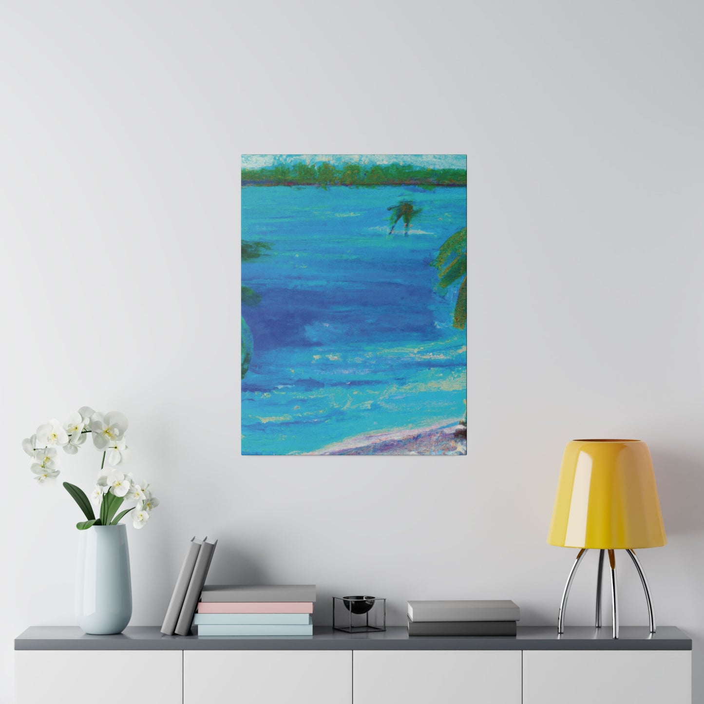 5105Q - Bahamas Ocean Painting Print | Bahamas | Ocean | Beach | Poster | Home Decor | Wall Art | Canvas