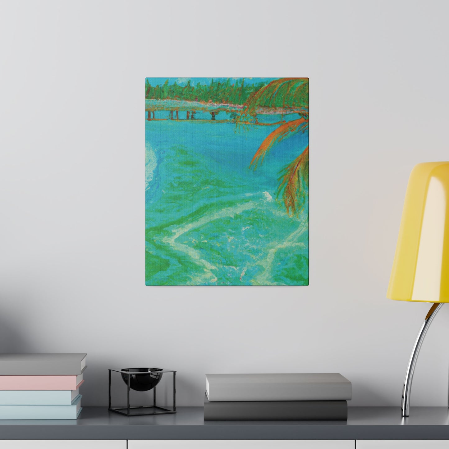 8864B - Bahamas Ocean Painting Print | Bahamas | Ocean | Beach | Poster | Home Decor | Wall Art | Canvas