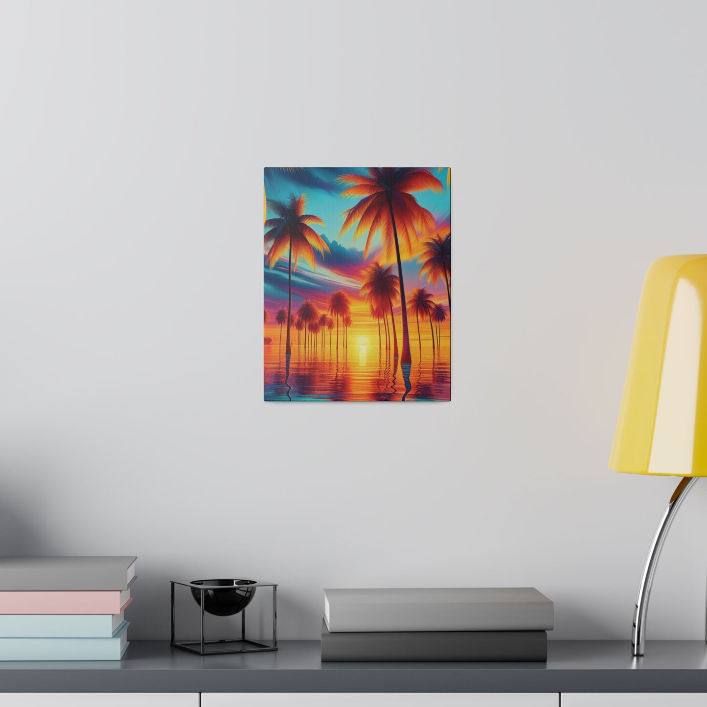 8235F - Miami Beach Sunset Painting Print | Miami | Beach | Sunset | Poster | Home Decor | Wall Art | Canvas