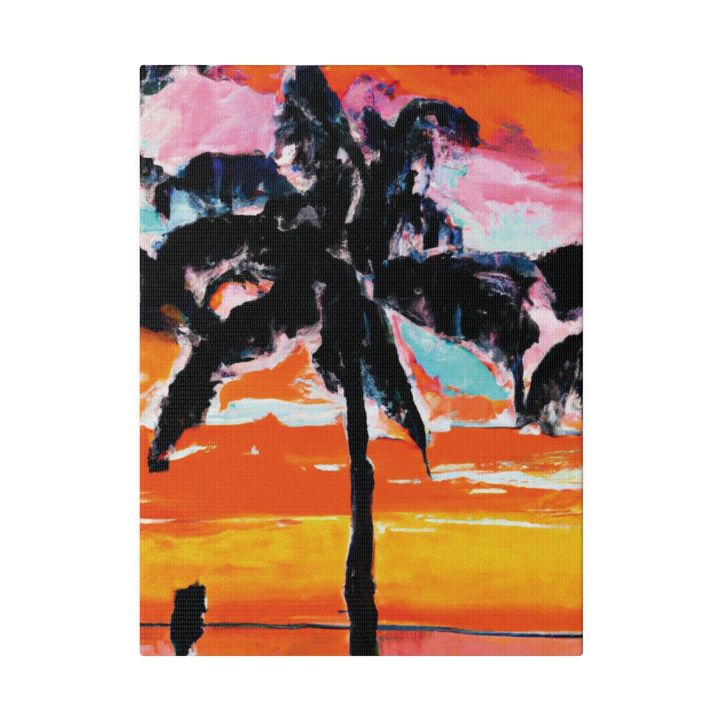 8371S - Miami Beach Sunset Painting Print | Miami | Beach | Sunset | Poster | Home Decor | Wall Art | Canvas