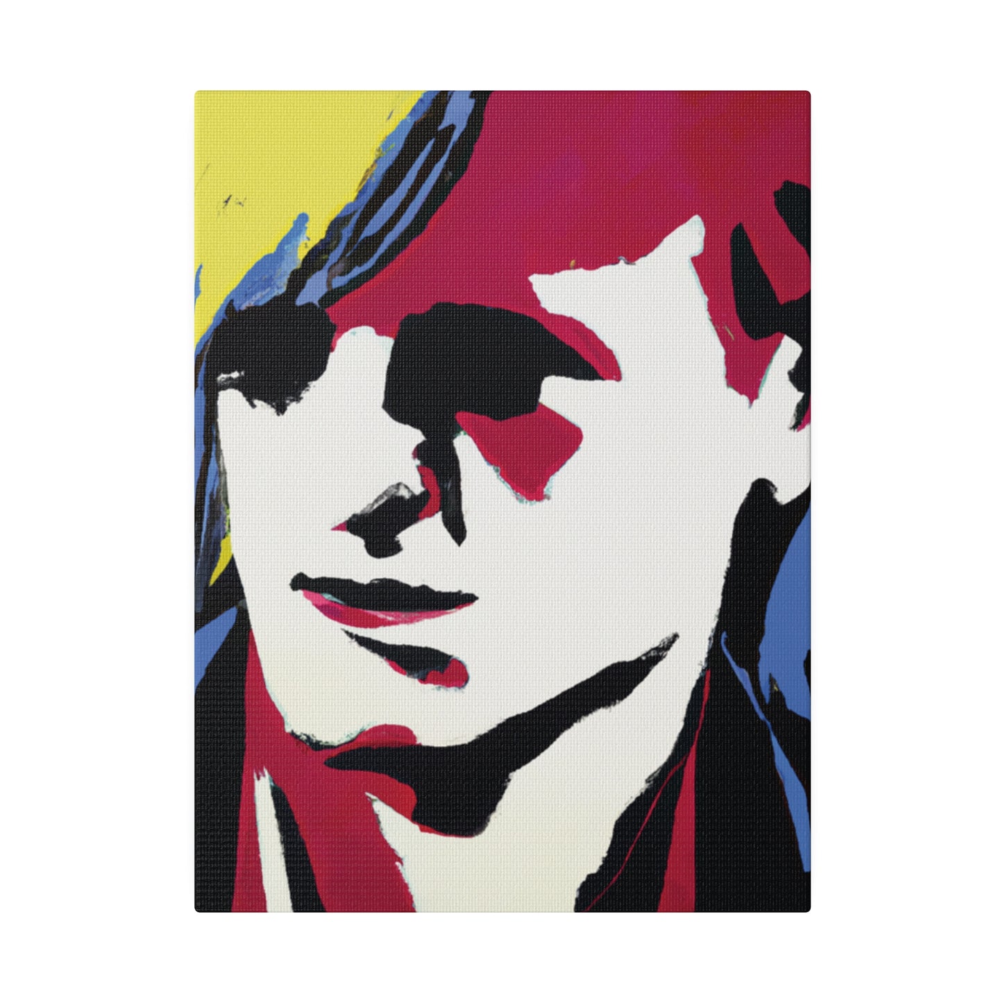 8246E - Rockstar Painting Print | Face | Abstract | Poster | Home Decor | Wall Art | Music Art | Canvas