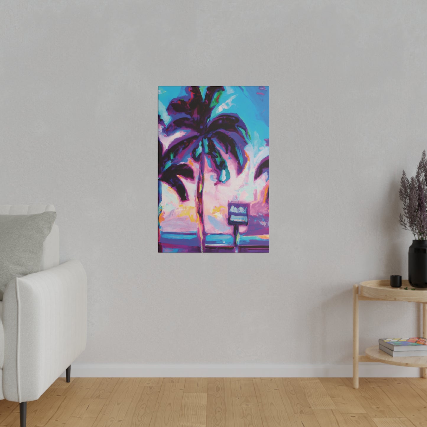 5753H - Miami Beach Sunset Painting Print | Miami | Beach | Sunset | Poster | Home Decor | Wall Art | Canvas