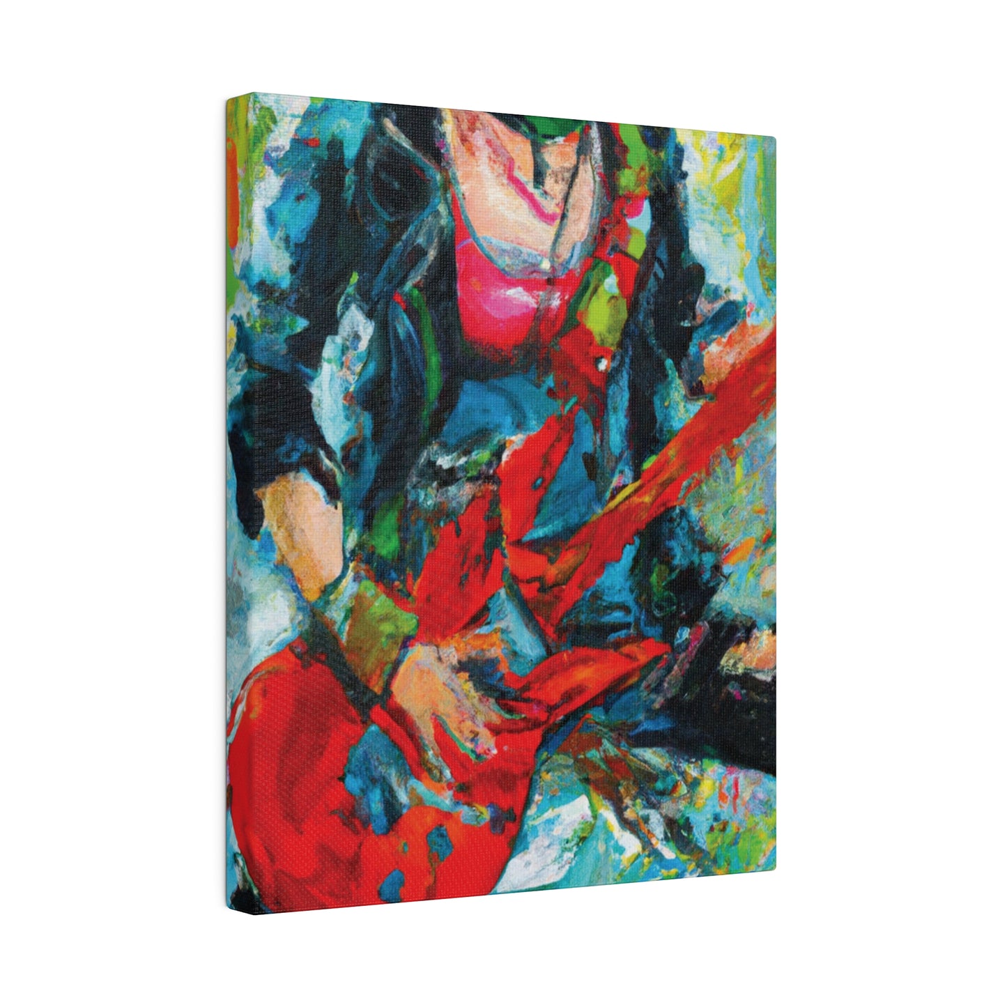 7746Y - Rockstar Oil Painting Style Print | Poster | Home Decor | Wall Art | Music Art | Canvas