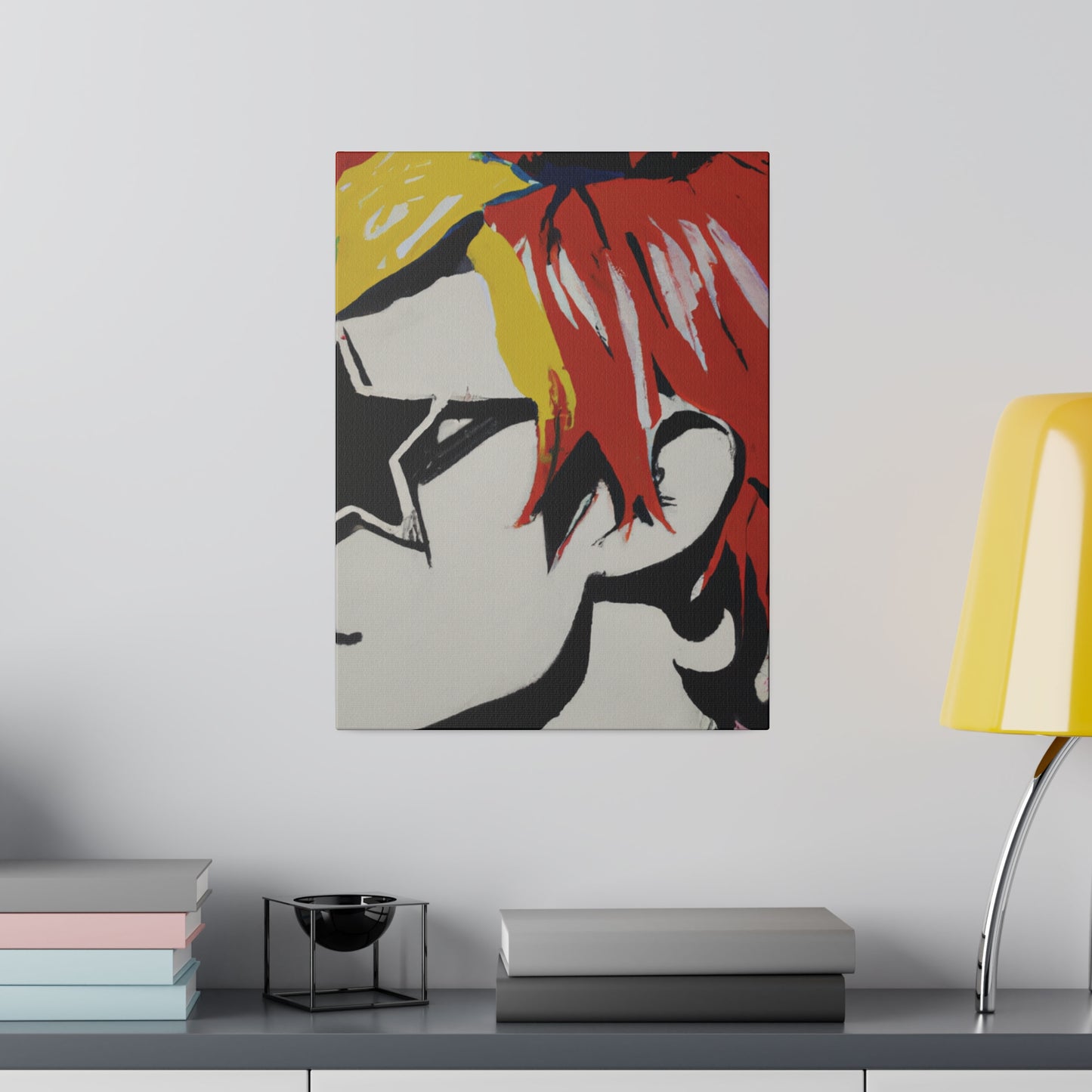 2697V - Rockstar Painting Print | Face | Abstract | Poster | Home Decor | Wall Art | Music Art | Canvas