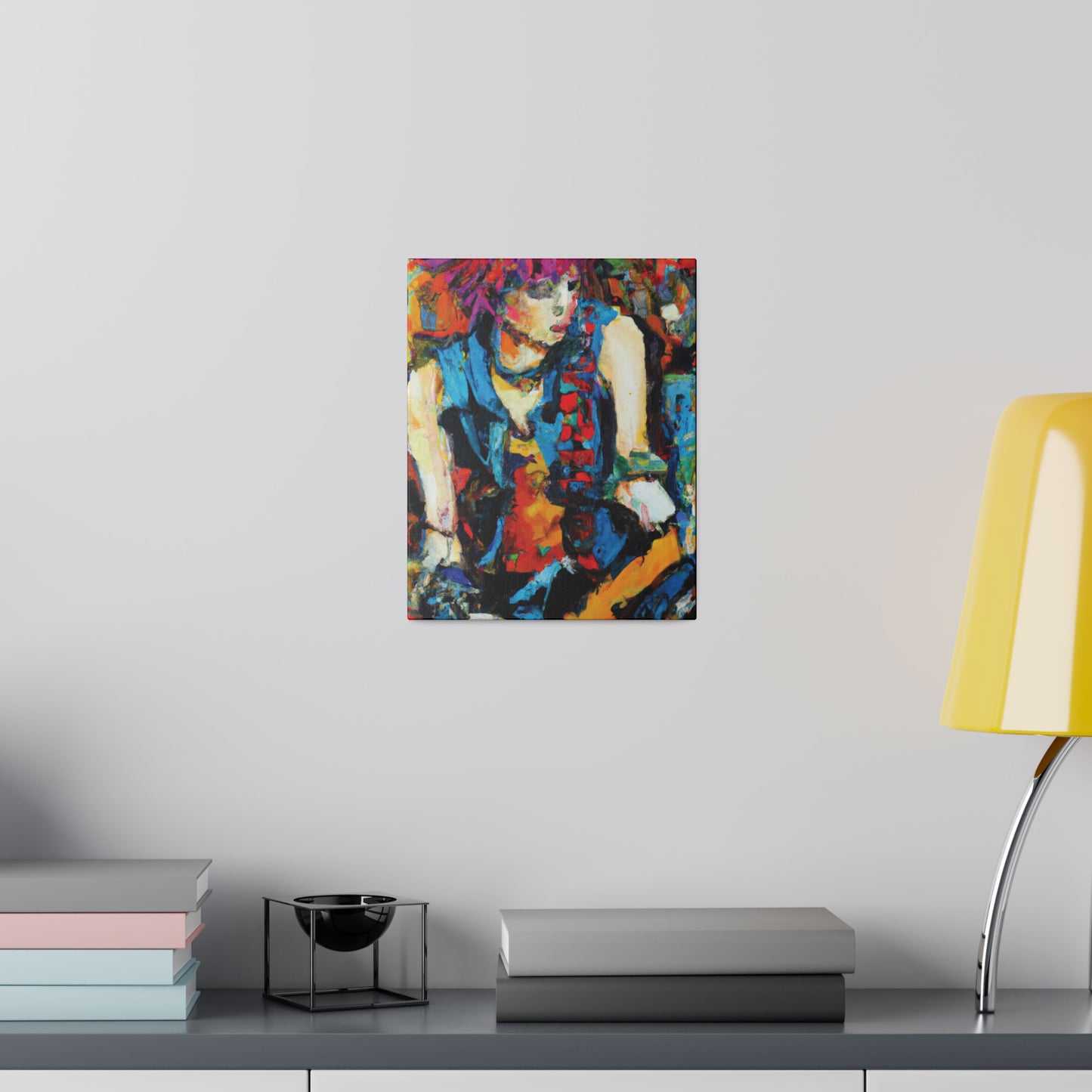 5373K - Rockstar Oil Painting Style Print | Poster | Home Decor | Wall Art | Music Art | Canvas