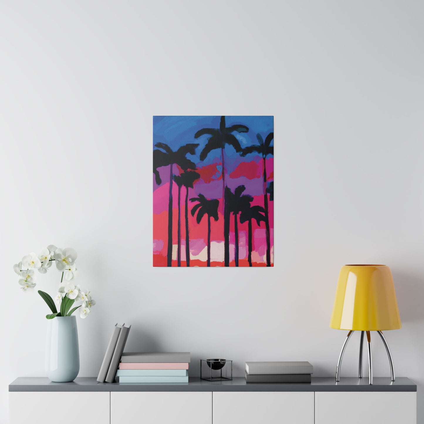 7245Y - Miami Beach Sunset Painting Print | Miami | Beach | Sunset | Poster | Home Decor | Wall Art | Canvas