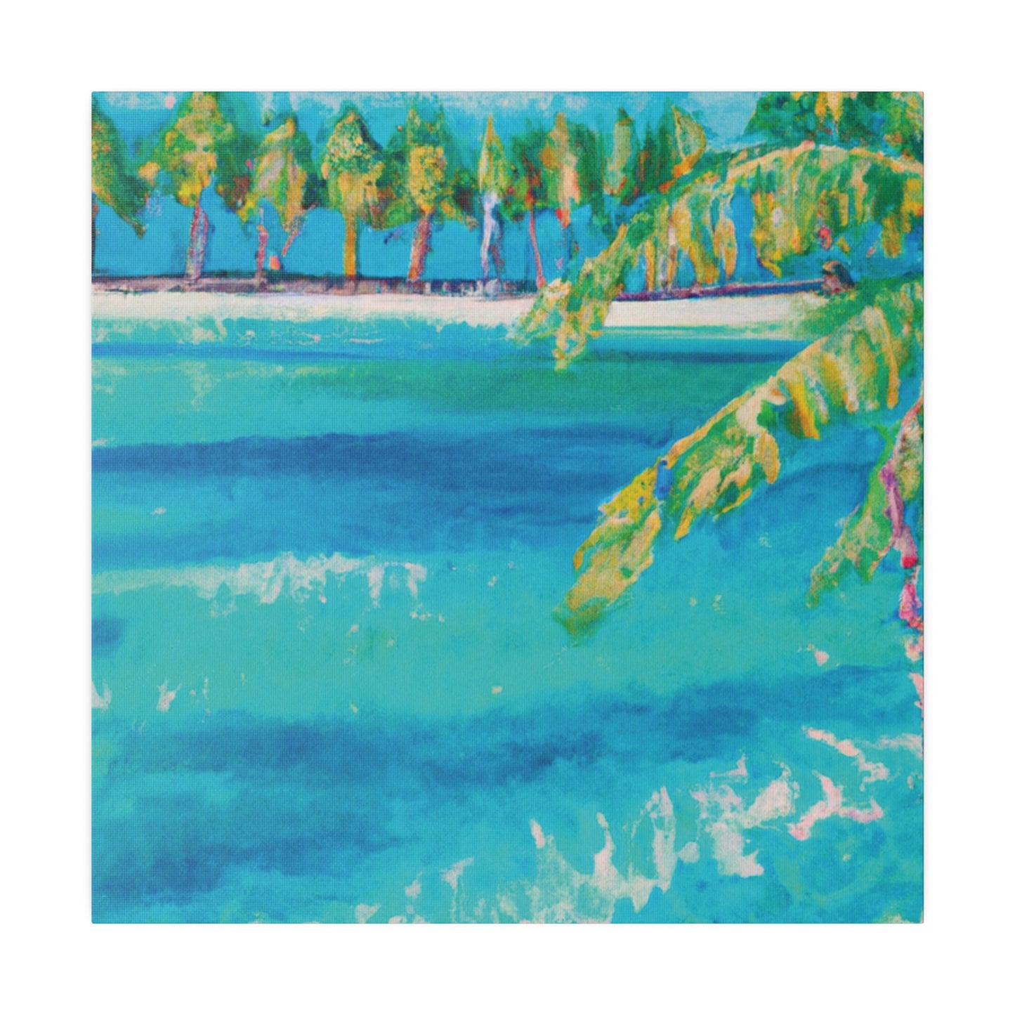 6000X - Bahamas Ocean Painting Print | Bahamas | Ocean | Beach | Poster | Home Decor | Wall Art | Canvas