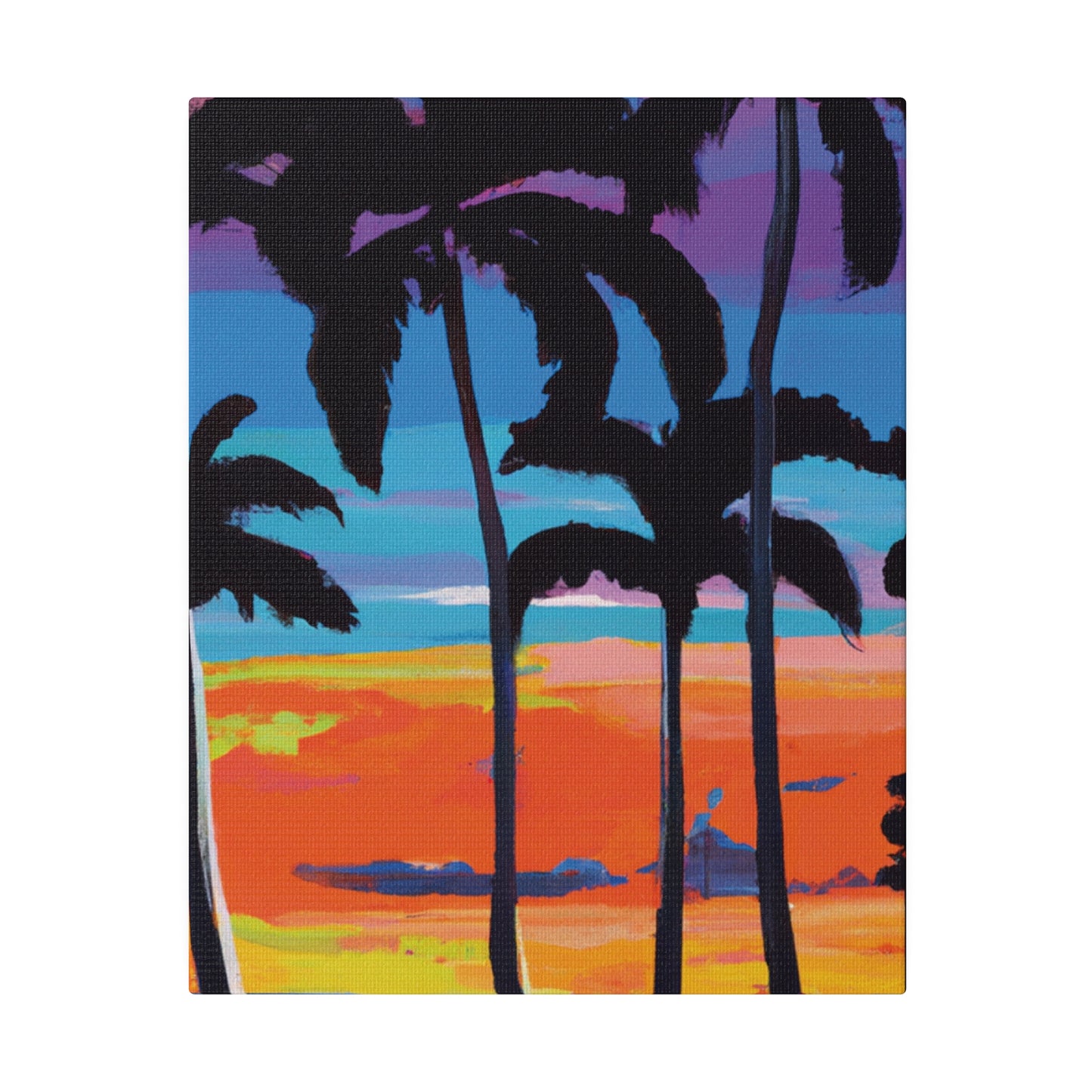 7891V - Miami Beach Sunset Painting Print | Miami | Beach | Sunset | Poster | Home Decor | Wall Art | Canvas