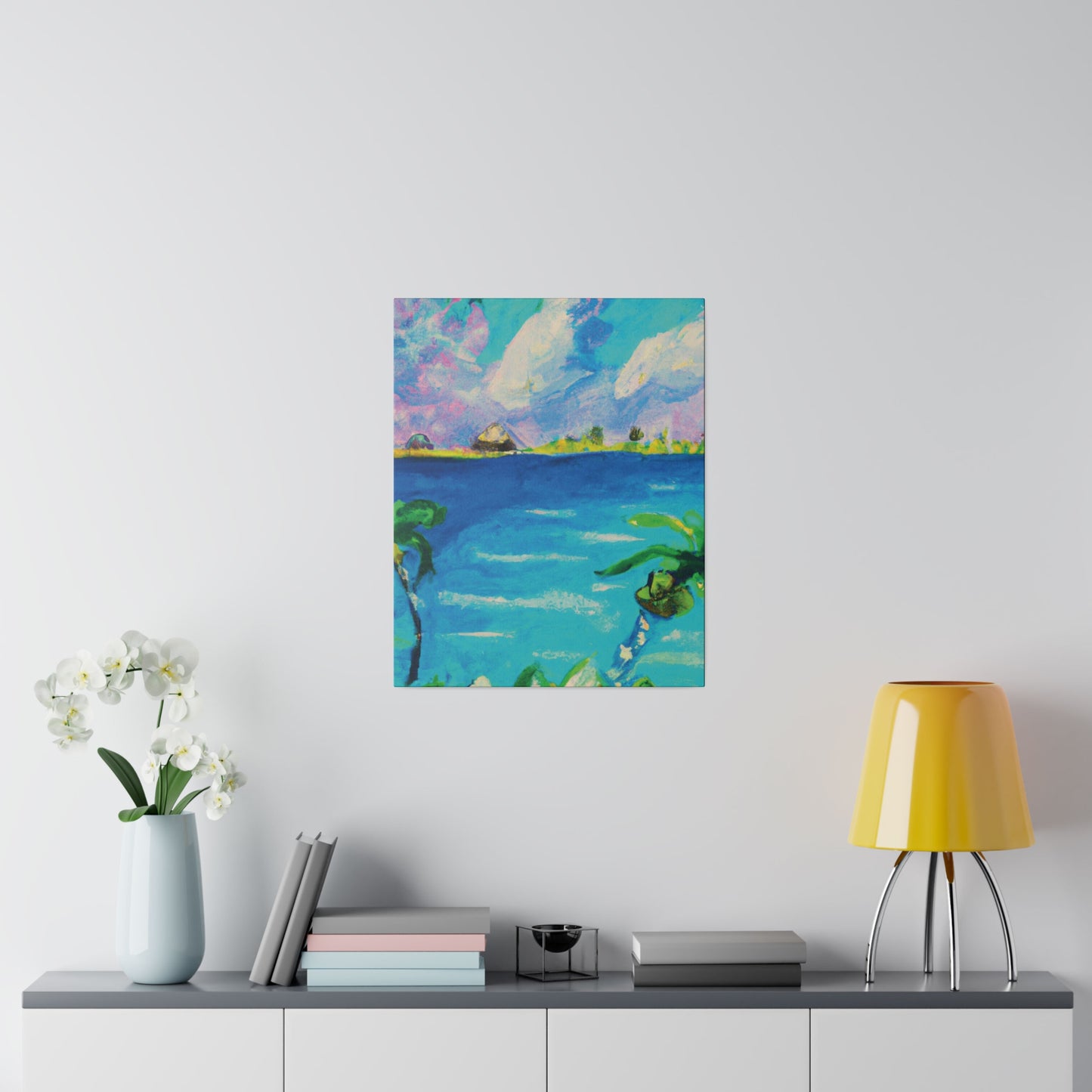 5634K - Bahamas Ocean Painting Print | Bahamas | Ocean | Beach | Poster | Home Decor | Wall Art | Canvas