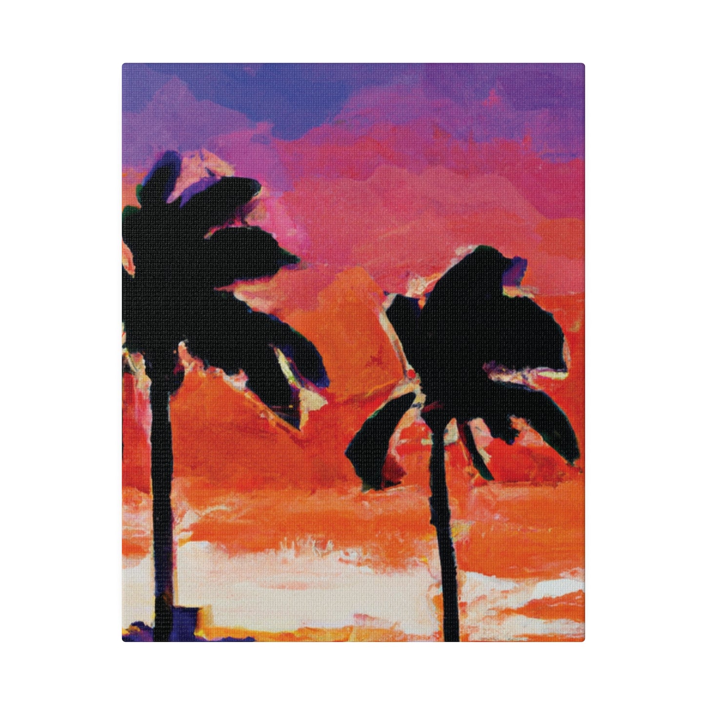 3243X - Miami Beach Sunset Painting Print | Miami | Beach | Sunset | Poster | Home Decor | Wall Art | Canvas