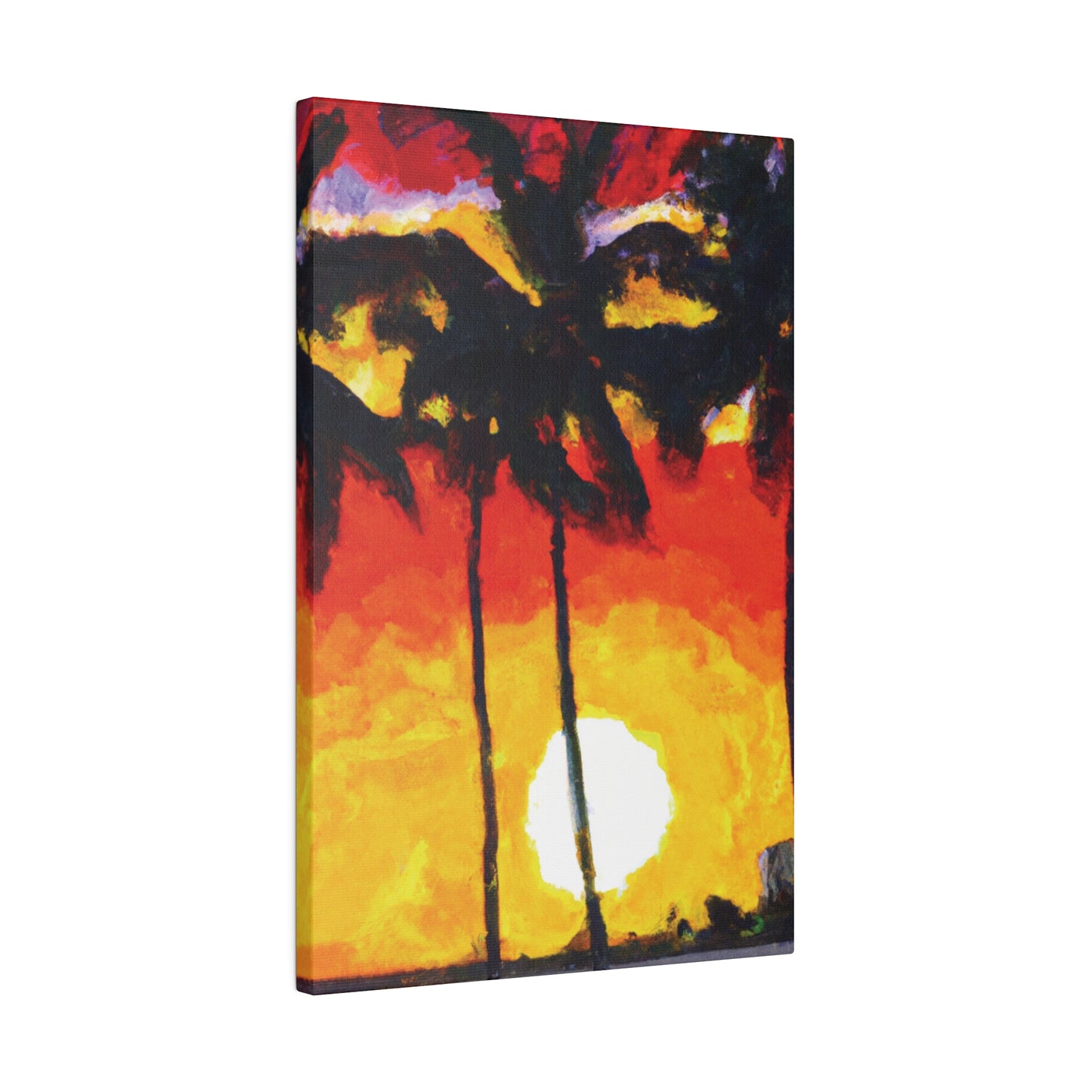 6973R - Miami Beach Sunset Painting Print | Miami | Beach | Sunset | Poster | Home Decor | Wall Art | Canvas