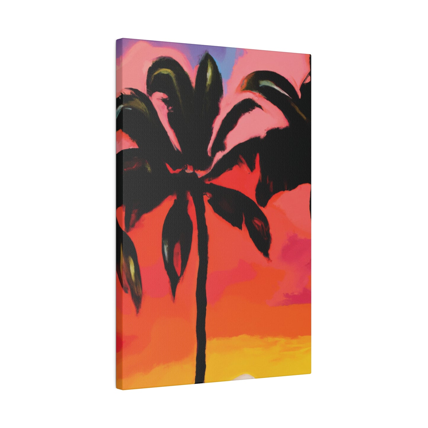 8093Z - Miami Beach Sunset Painting Print | Miami | Beach | Sunset | Poster | Home Decor | Wall Art | Canvas