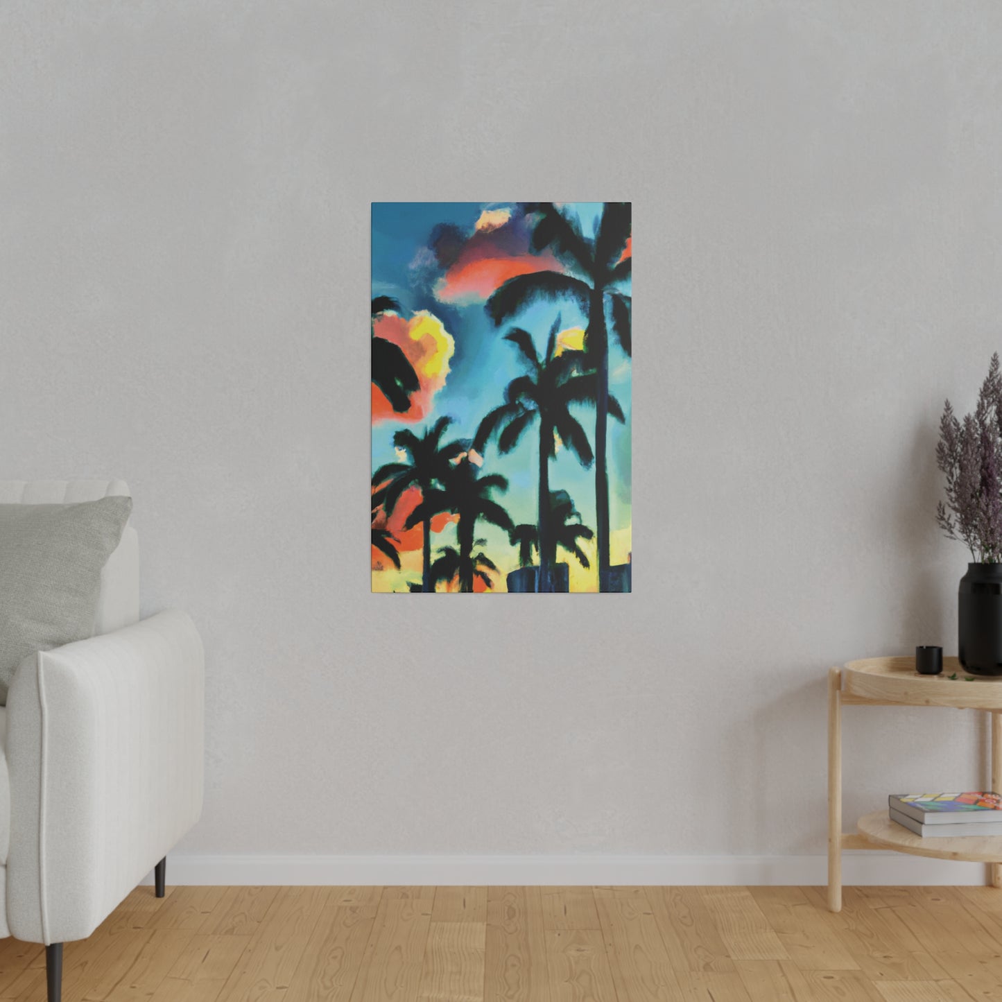 8724W - Miami Beach Sunset Painting Print | Miami | Beach | Sunset | Poster | Home Decor | Wall Art | Canvas