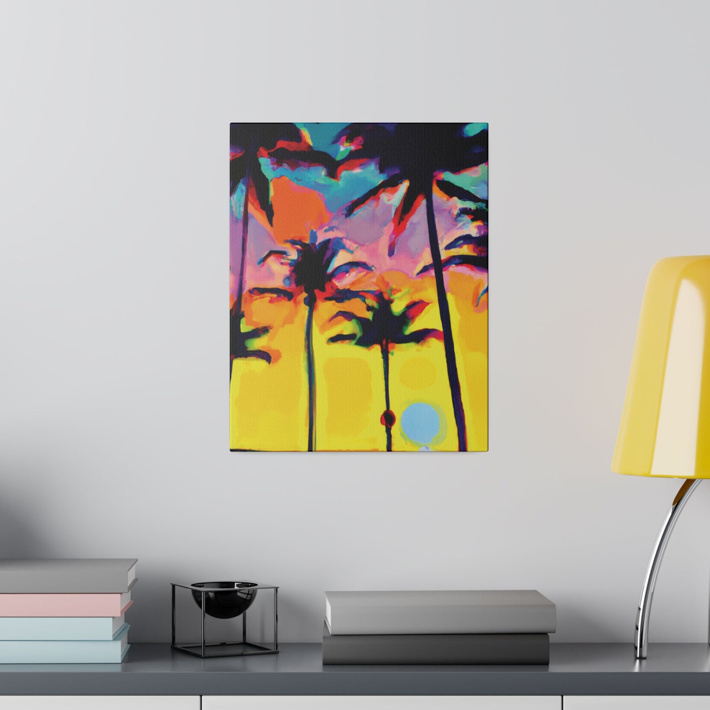 108K - Miami Beach Sunset Painting Print | Miami | Beach | Sunset | Poster | Home Decor | Wall Art | Canvas