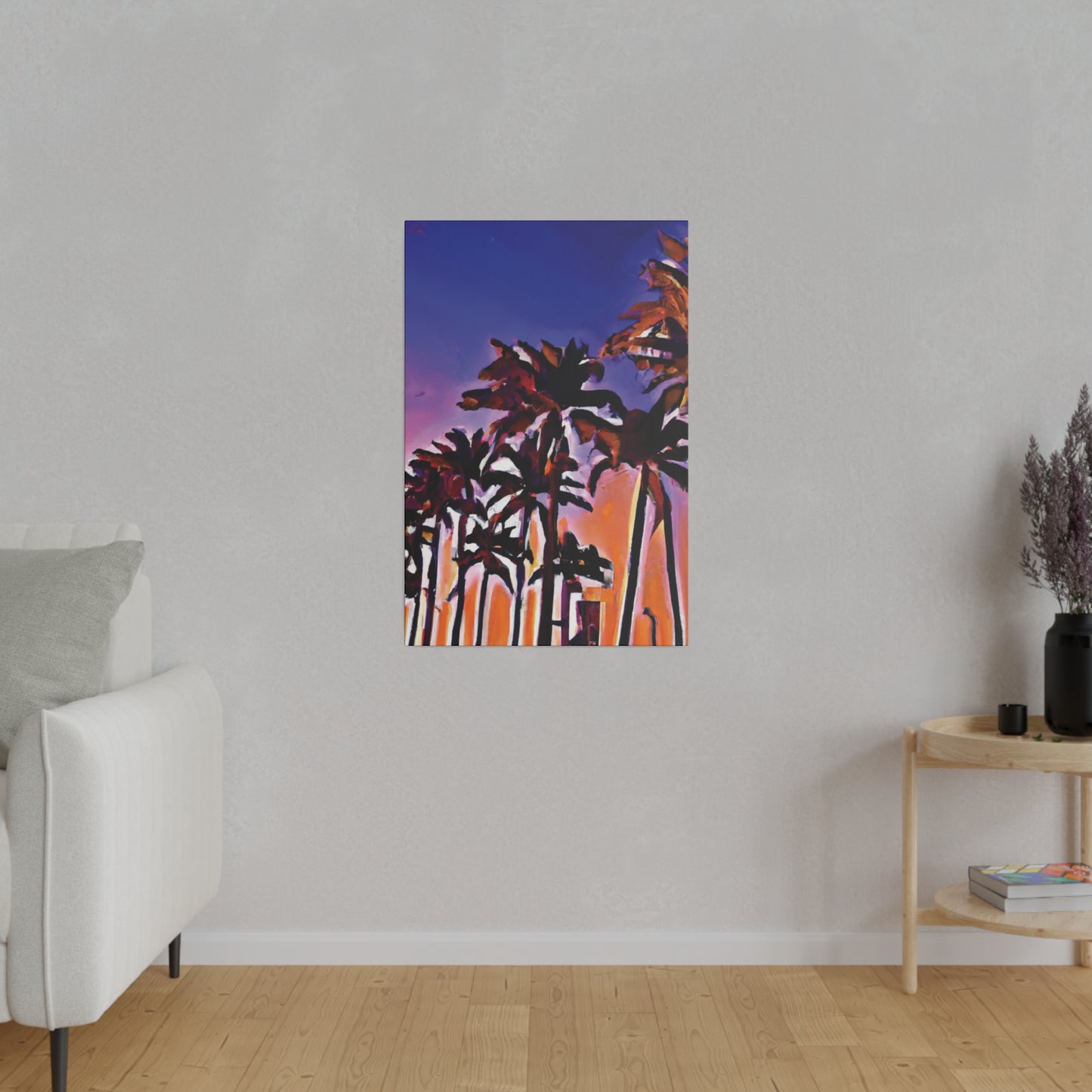 1463E - Miami Beach Sunset Painting Print | Miami | Beach | Sunset | Poster | Home Decor | Wall Art | Canvas