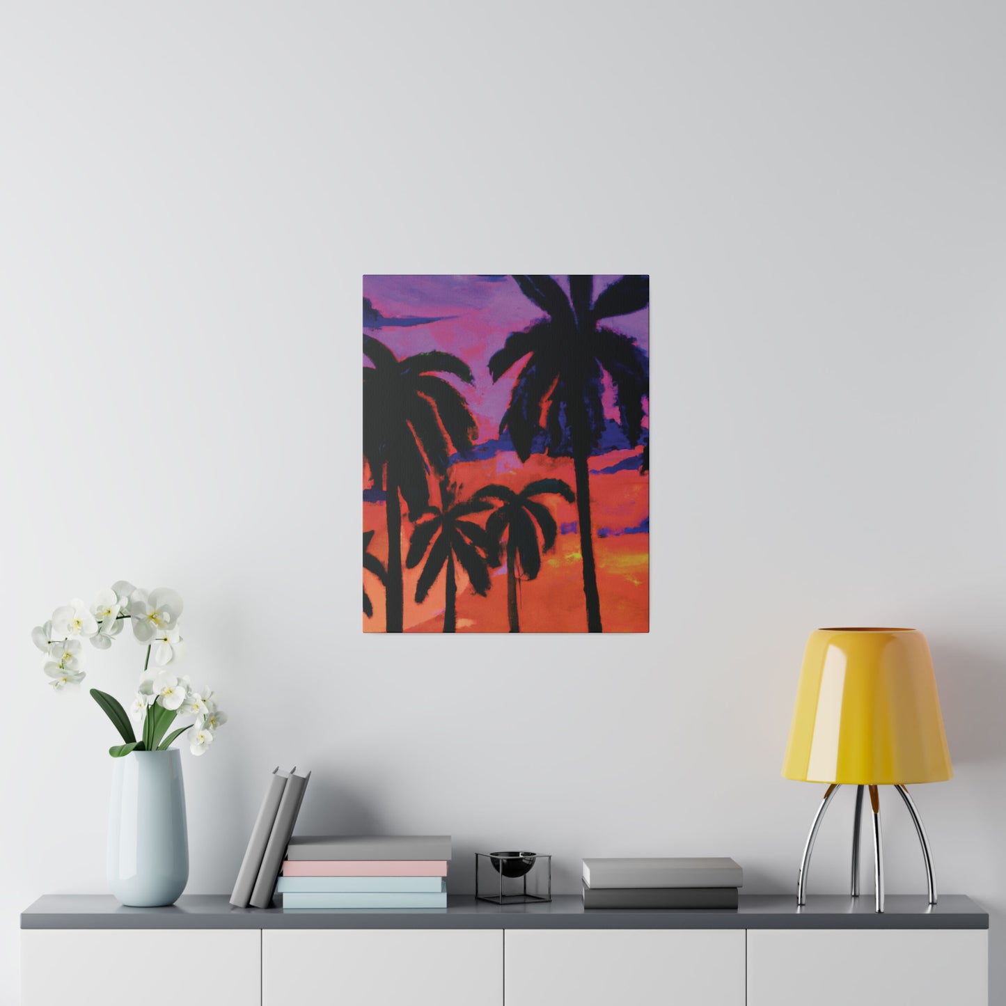 8314G - Miami Beach Sunset Painting Print | Miami | Beach | Sunset | Poster | Home Decor | Wall Art | Canvas