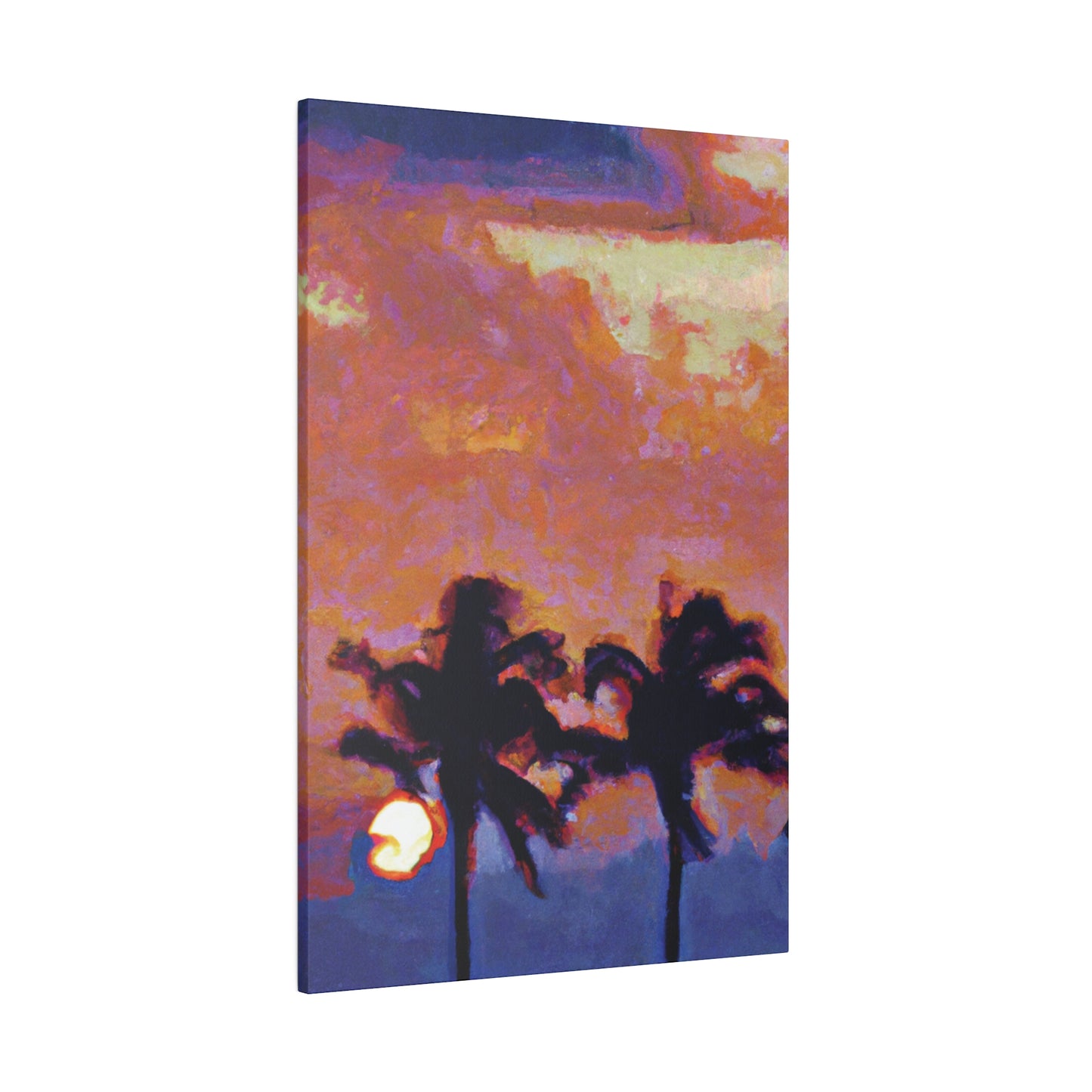 8235O - Miami Beach Sunset Painting Print | Miami | Beach | Sunset | Poster | Home Decor | Wall Art | Canvas