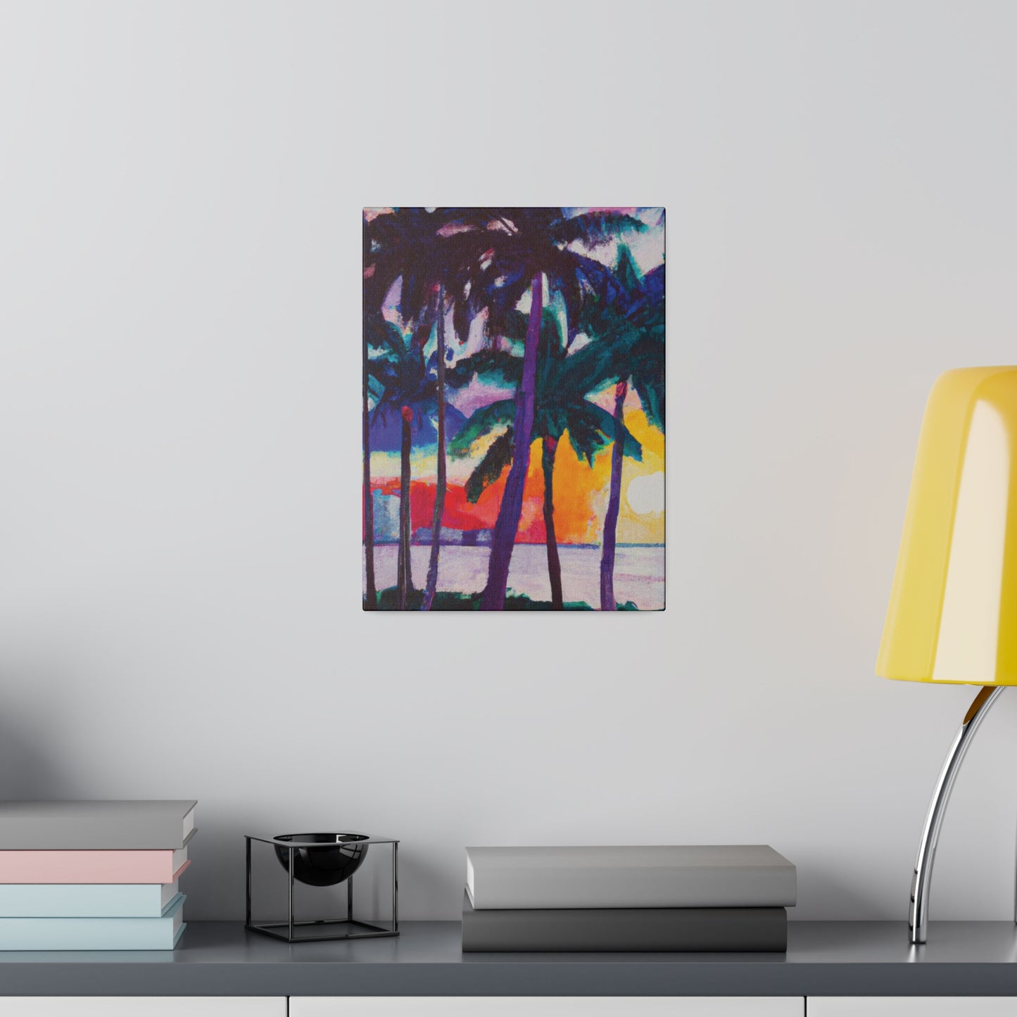 3259X - Miami Beach Sunset Painting Print | Miami | Beach | Sunset | Poster | Home Decor | Wall Art | Canvas