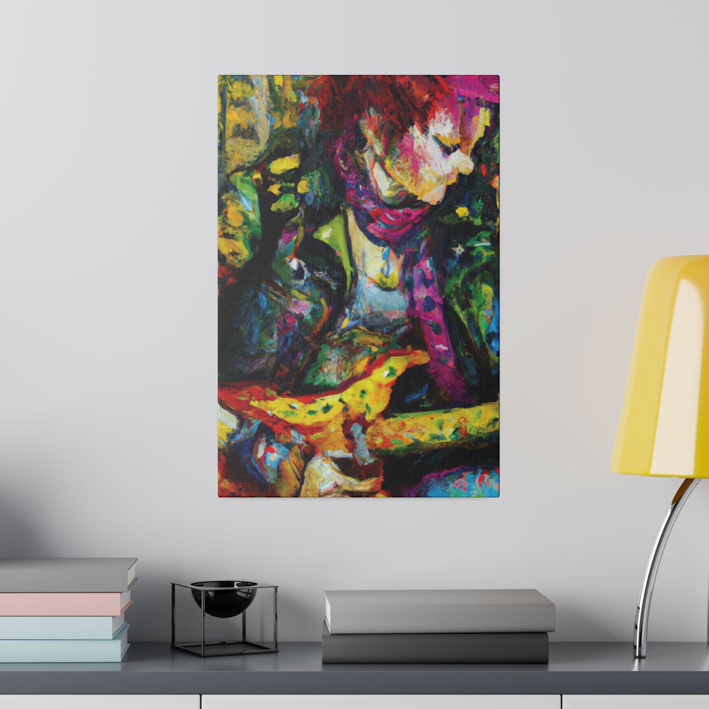 3668A - Rockstar Oil Painting Style Print | Poster | Home Decor | Wall Art | Music Art | Canvas