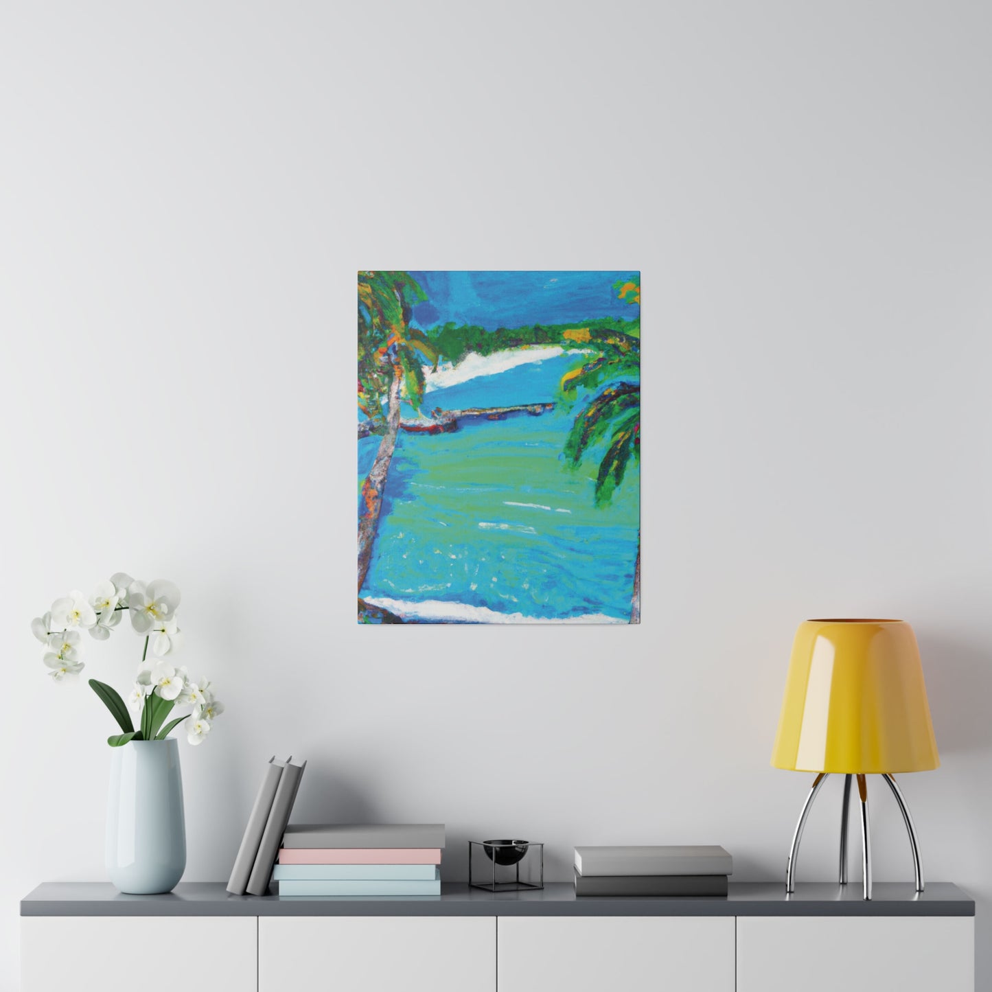 2499M - Bahamas Ocean Painting Print | Bahamas | Ocean | Beach | Poster | Home Decor | Wall Art | Canvas