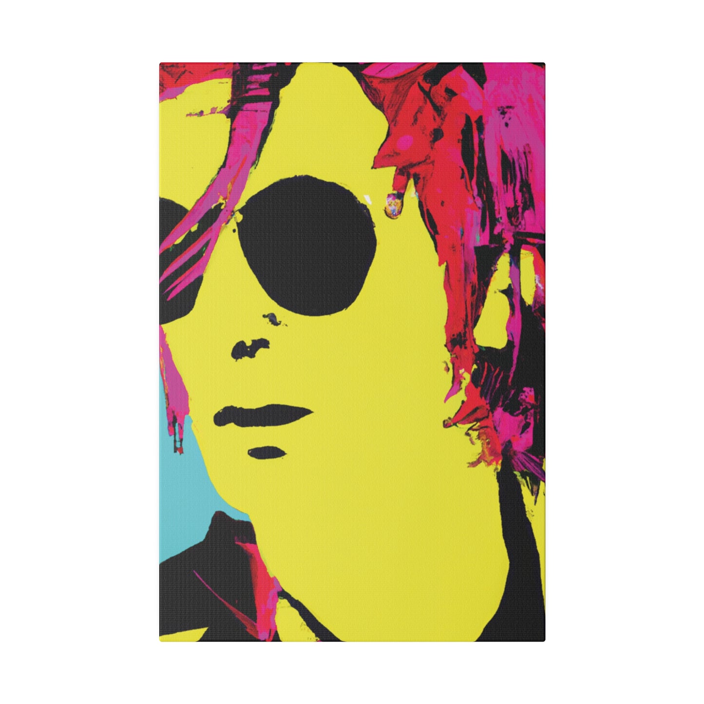 4543A - Rockstar Painting Print | Face | Abstract | Poster | Home Decor | Wall Art | Music Art | Canvas