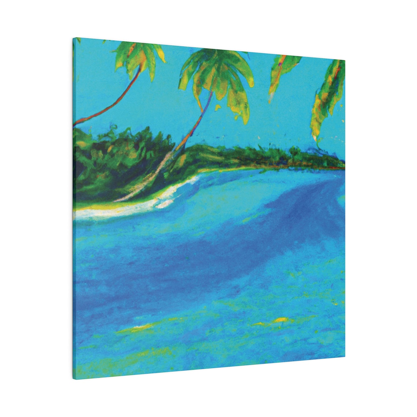 5491K - Bahamas Ocean Painting Print | Bahamas | Ocean | Beach | Poster | Home Decor | Wall Art | Canvas