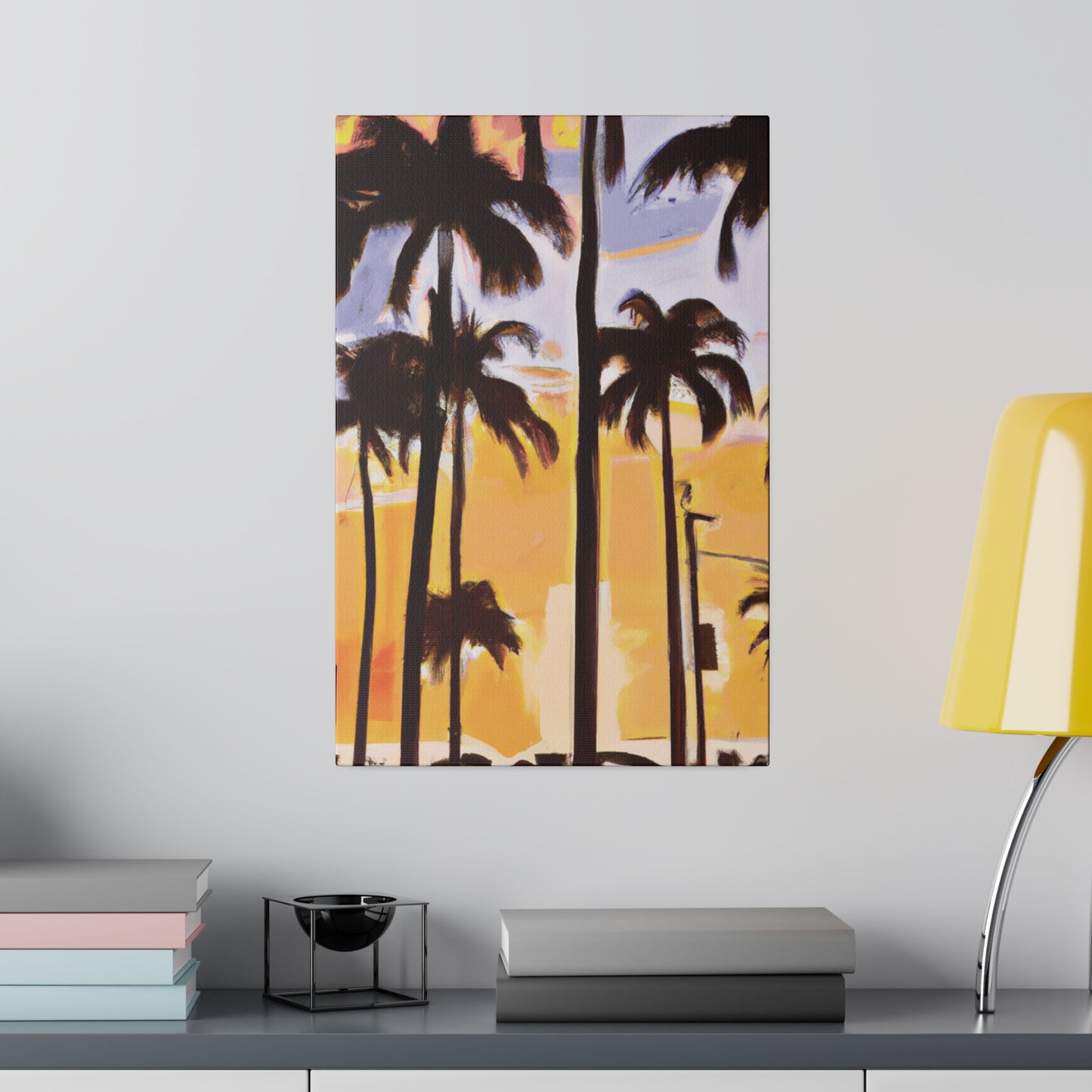 8392O - Miami Beach Sunset Painting Print | Miami | Beach | Sunset | Poster | Home Decor | Wall Art | Canvas