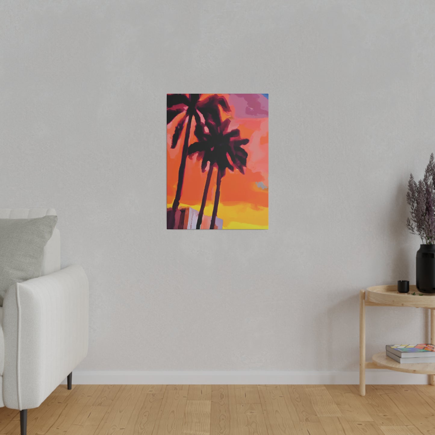 8398N - Miami Beach Sunset Painting Print | Miami | Beach | Sunset | Poster | Home Decor | Wall Art | Canvas