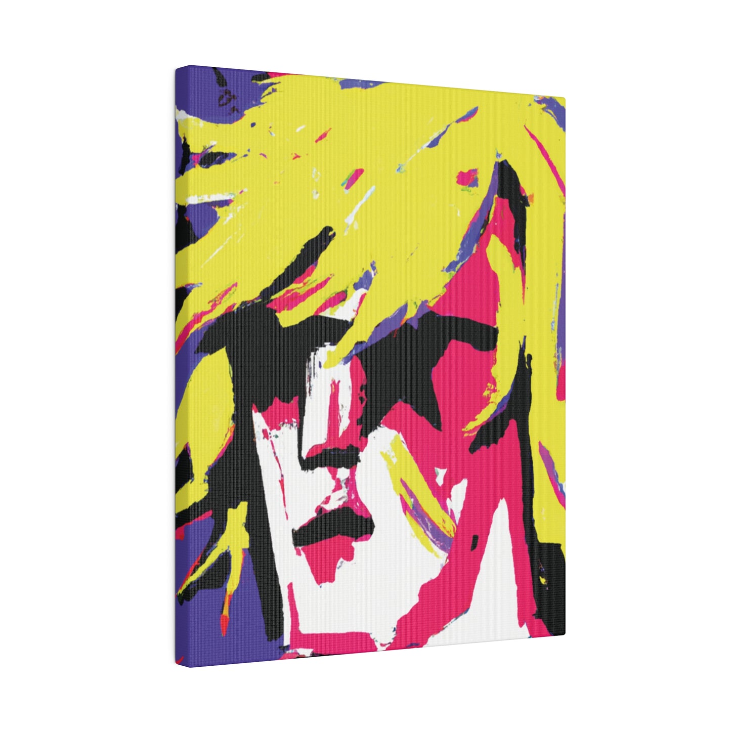 7709F - Rockstar Painting Print | Face | Abstract | Poster | Home Decor | Wall Art | Music Art | Canvas