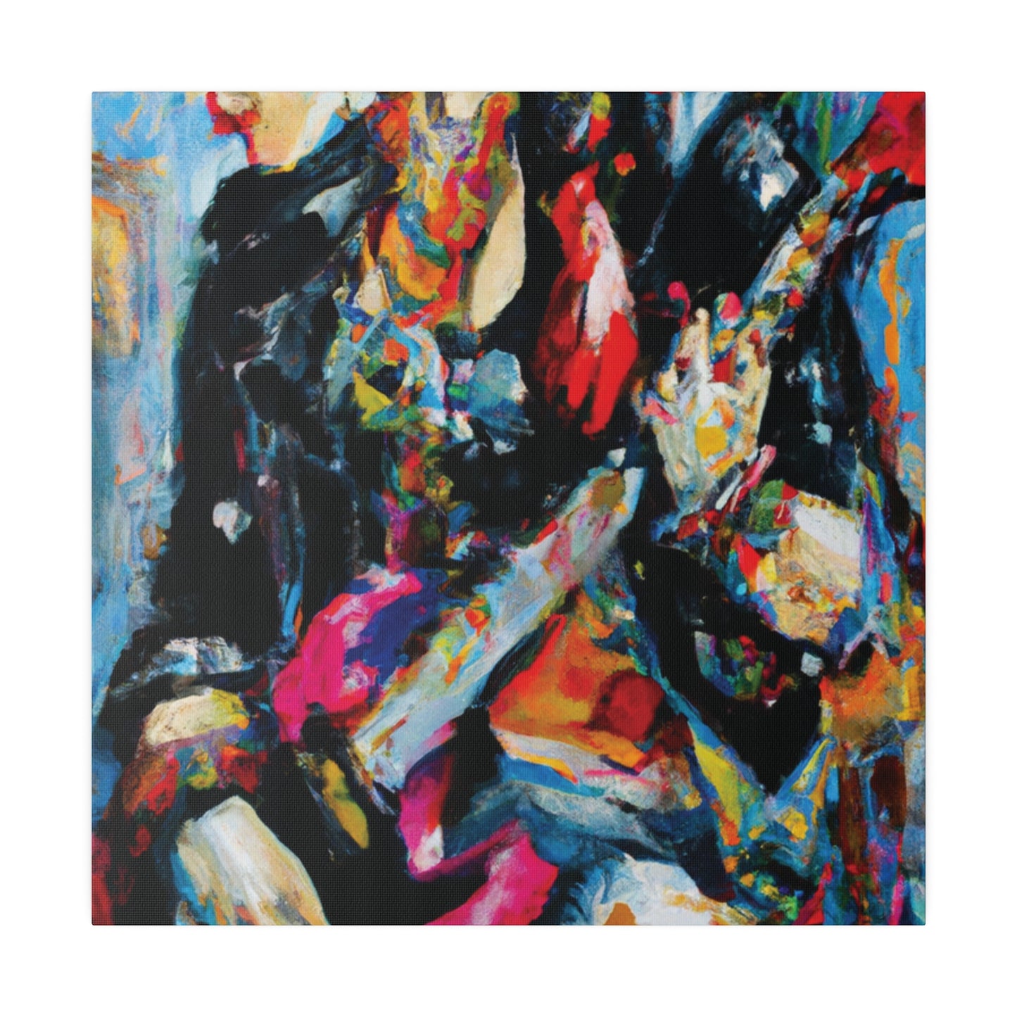 7248A - Rockstar Oil Painting Style Print | Poster | Home Decor | Wall Art | Music Art | Canvas