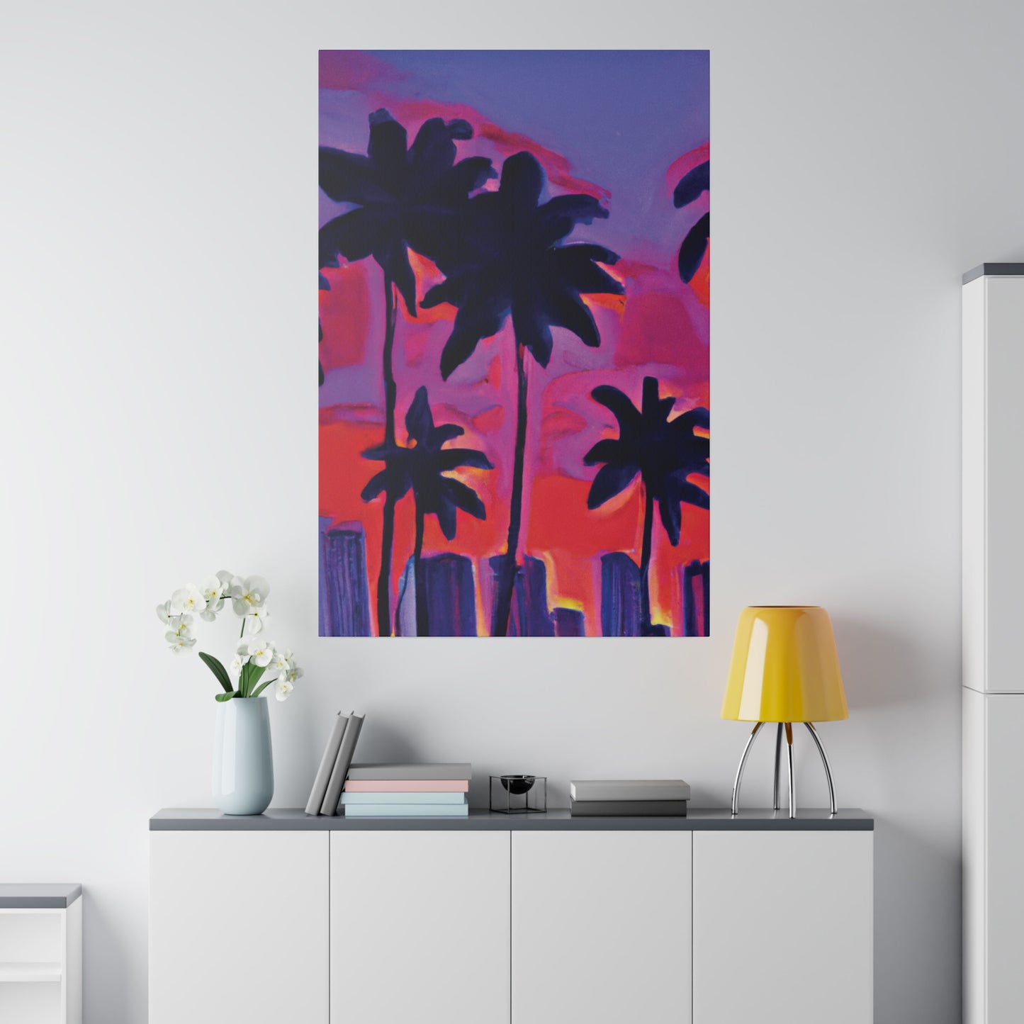 641R - Miami Beach Sunset Painting Print | Miami | Beach | Sunset | Poster | Home Decor | Wall Art | Canvas