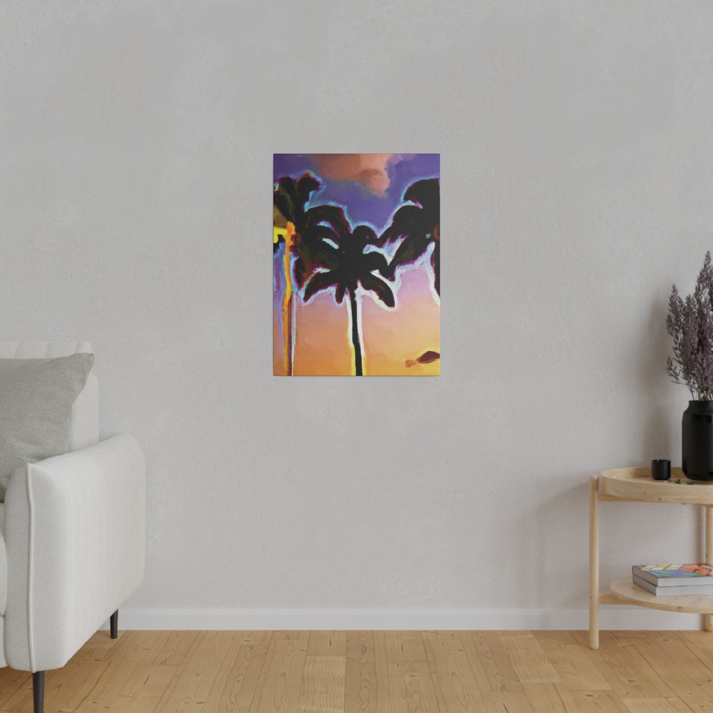 9603V - Miami Beach Sunset Painting Print | Miami | Beach | Sunset | Poster | Home Decor | Wall Art | Canvas