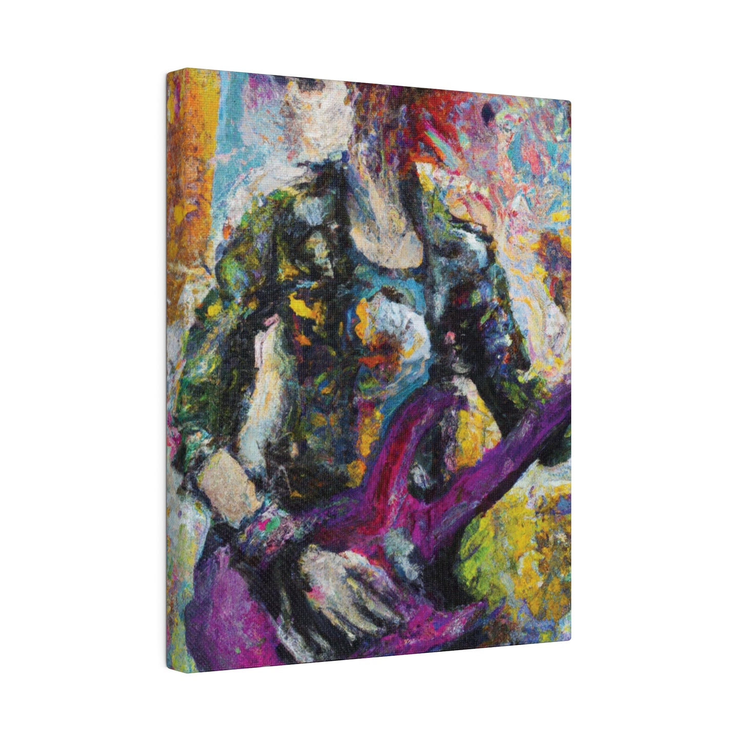 5487U - Rockstar Oil Painting Style Print | Poster | Home Decor | Wall Art | Music Art | Canvas